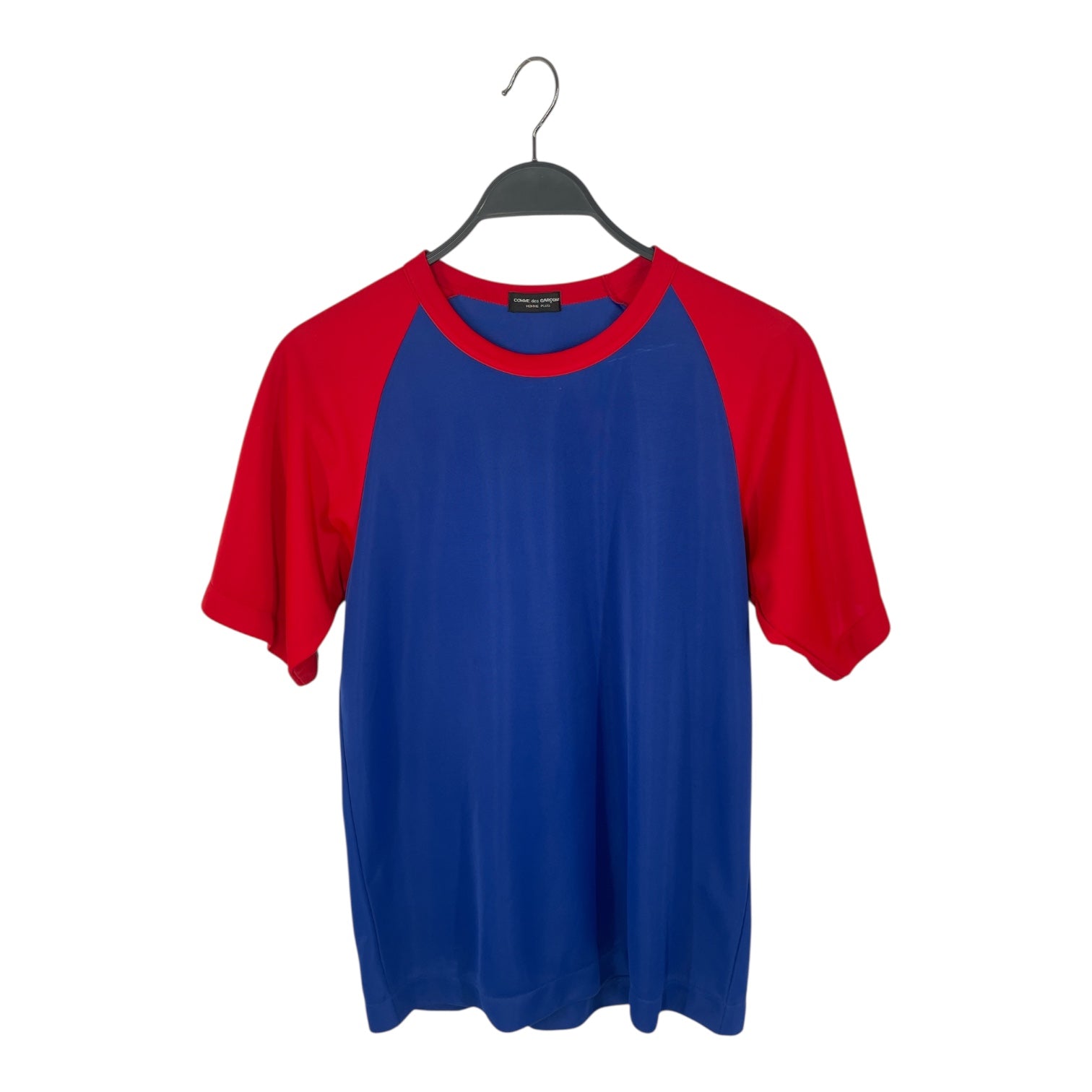 COMME des GARCONS HOMME PLUS/T-Shirt/Polyester/BLU/1995 RAGLAN RED SLEEVE view 1