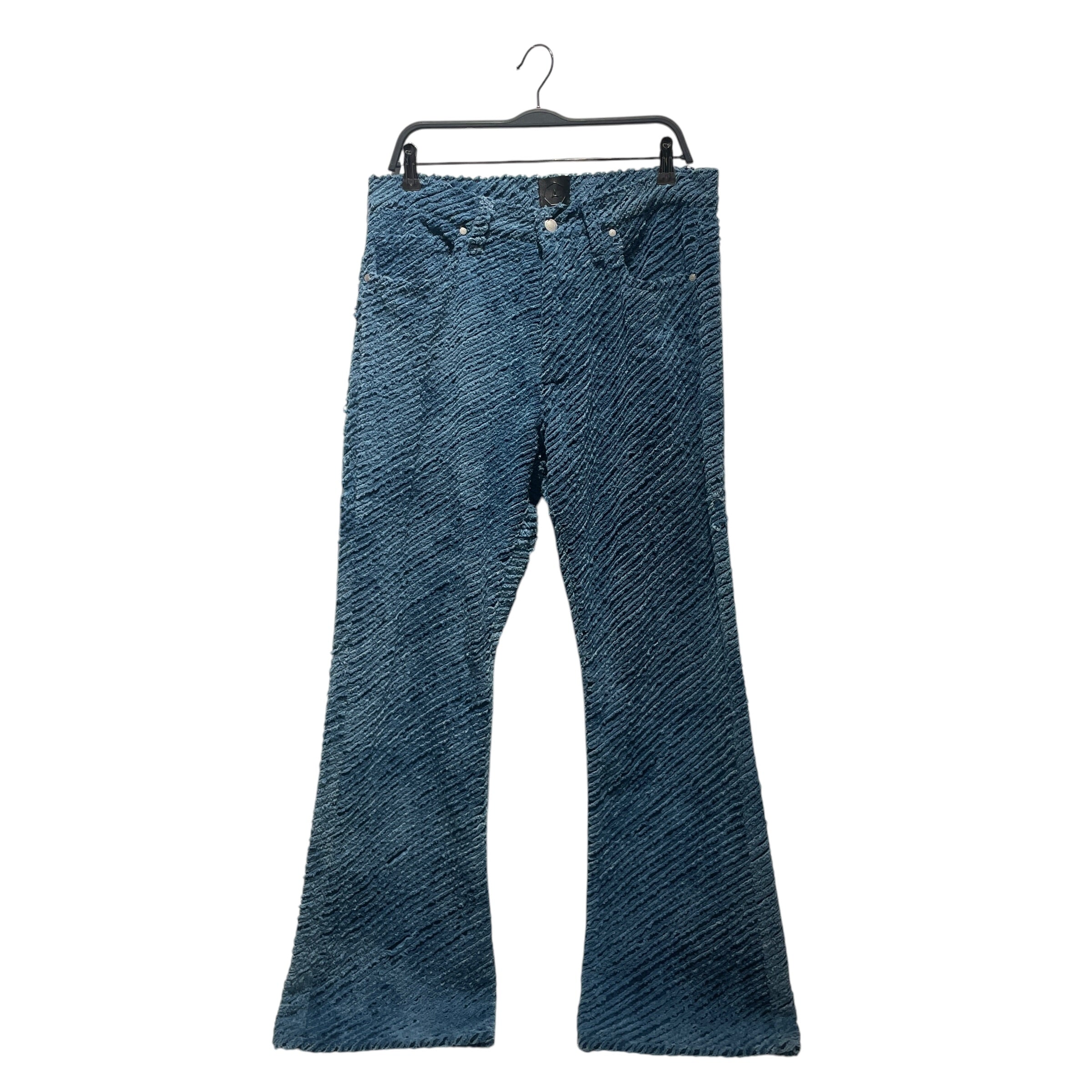 alchemist/Bootcut Pants/32/Cotton/BLU/FLARE TEXTURED PANTS view 1