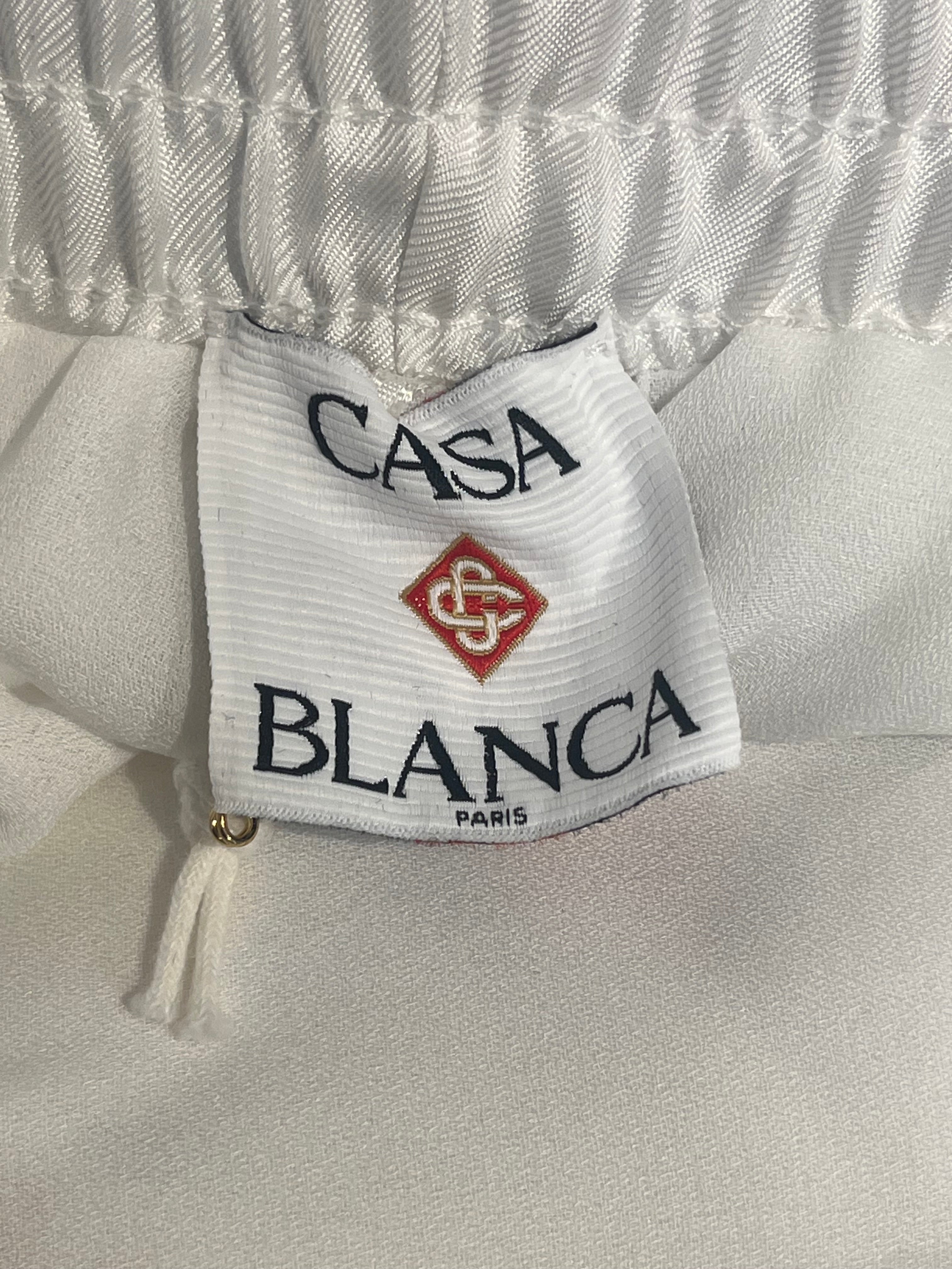 CASABLANCA/Shorts/XS/Graphic/Silk/WHT/"CASA WAY" TENIS CLUB view 3