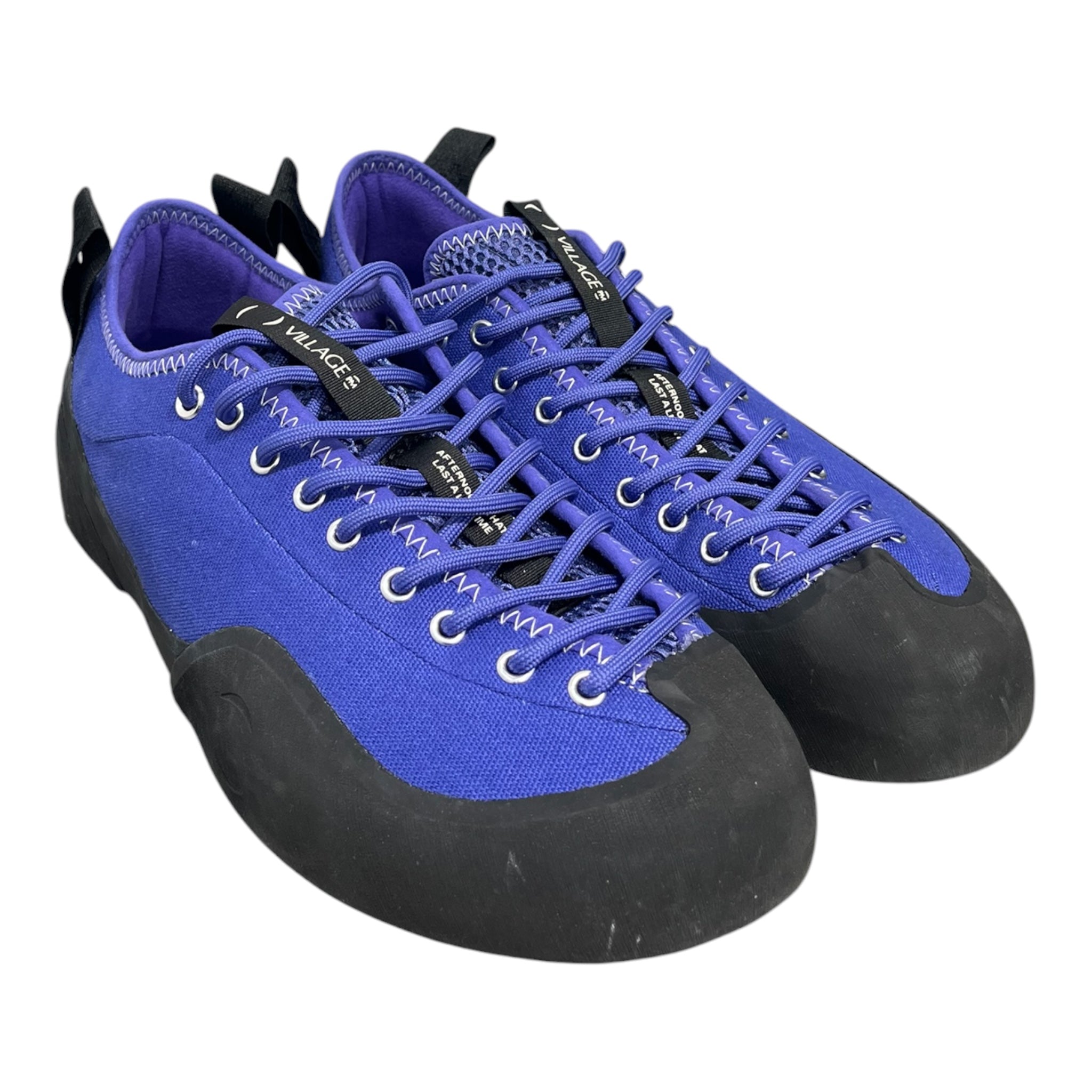 VILLAGE PM/Low-Sneakers/US 11/Cotton/PPL/BLACK SOLE 2 BACK TABS LACE view 1