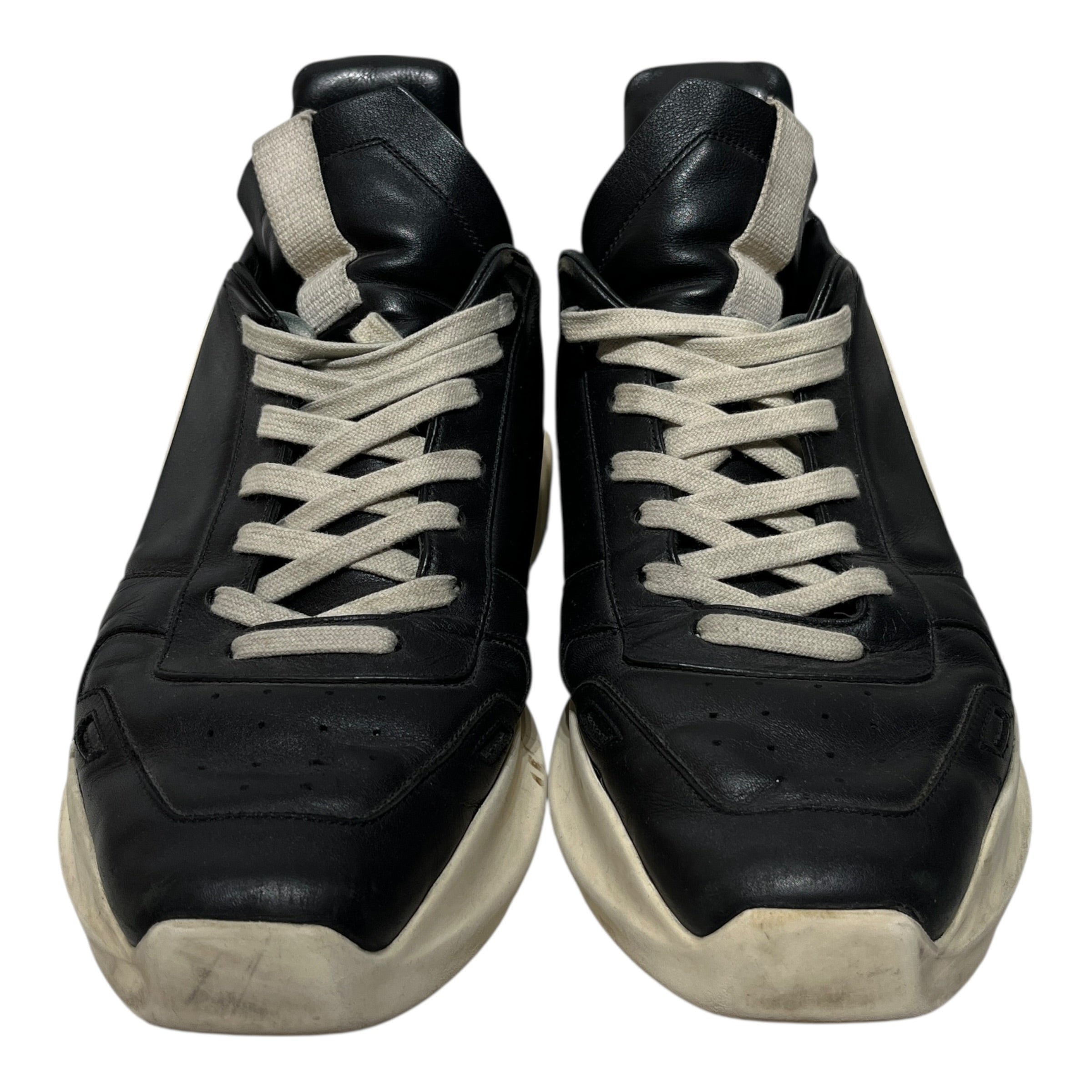 Rick Owens/Low-Sneakers/US 9/Leather/BLK/Gethsemane Runner Sneaker view 3