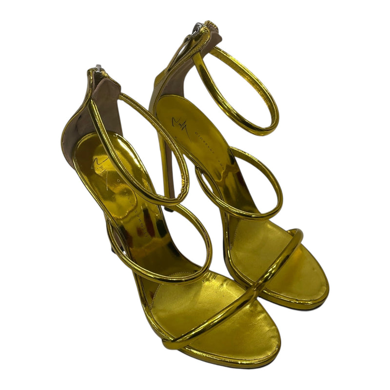 Giuseppe Zanotti/Heels/EU 39/Polyester/GLD/HEEL ZIP HEELS
