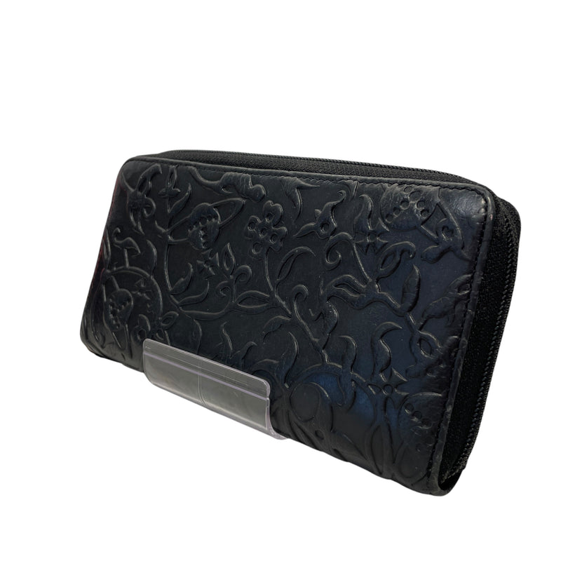 Vivienne Westwood/Wallet/OS/Leather/BLK/EMBOSSED ALL OVER  PRINT