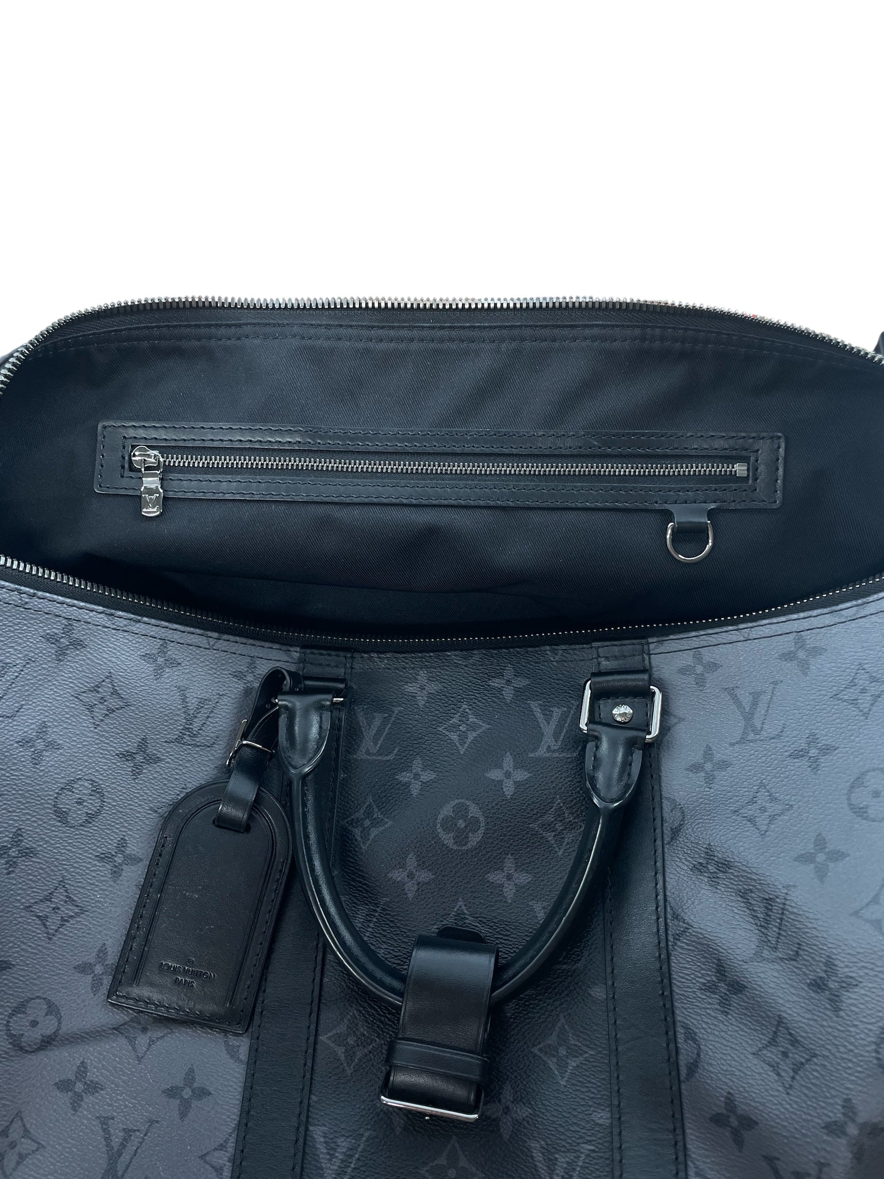 LOUIS VUITTON/Luggage/Monogram/Leather/GRY/KEEPALL 50 BANDOULIERE MONOGRM view 7