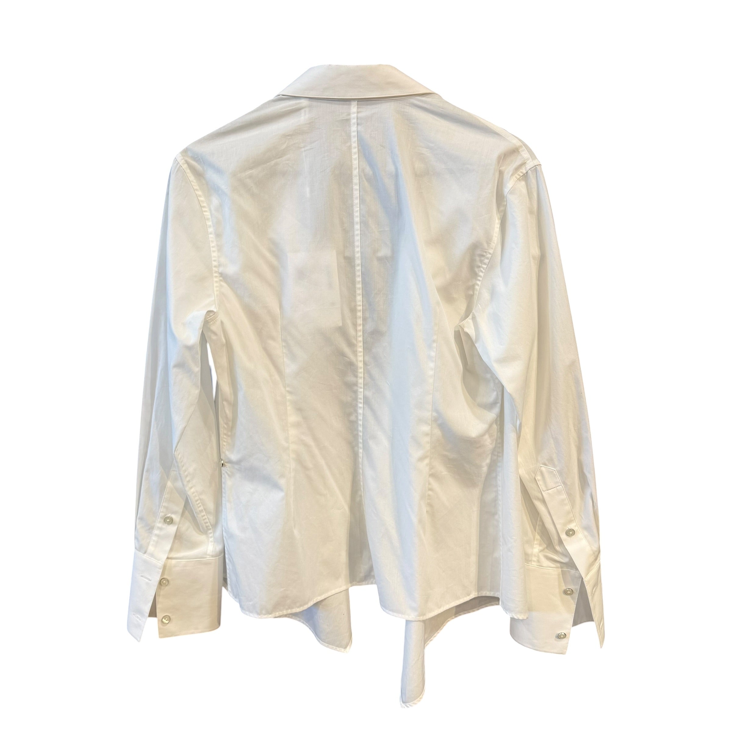 Helmut Lang/LS Shirt/M/Cotton/WHT/Wrap Shirt view 2
