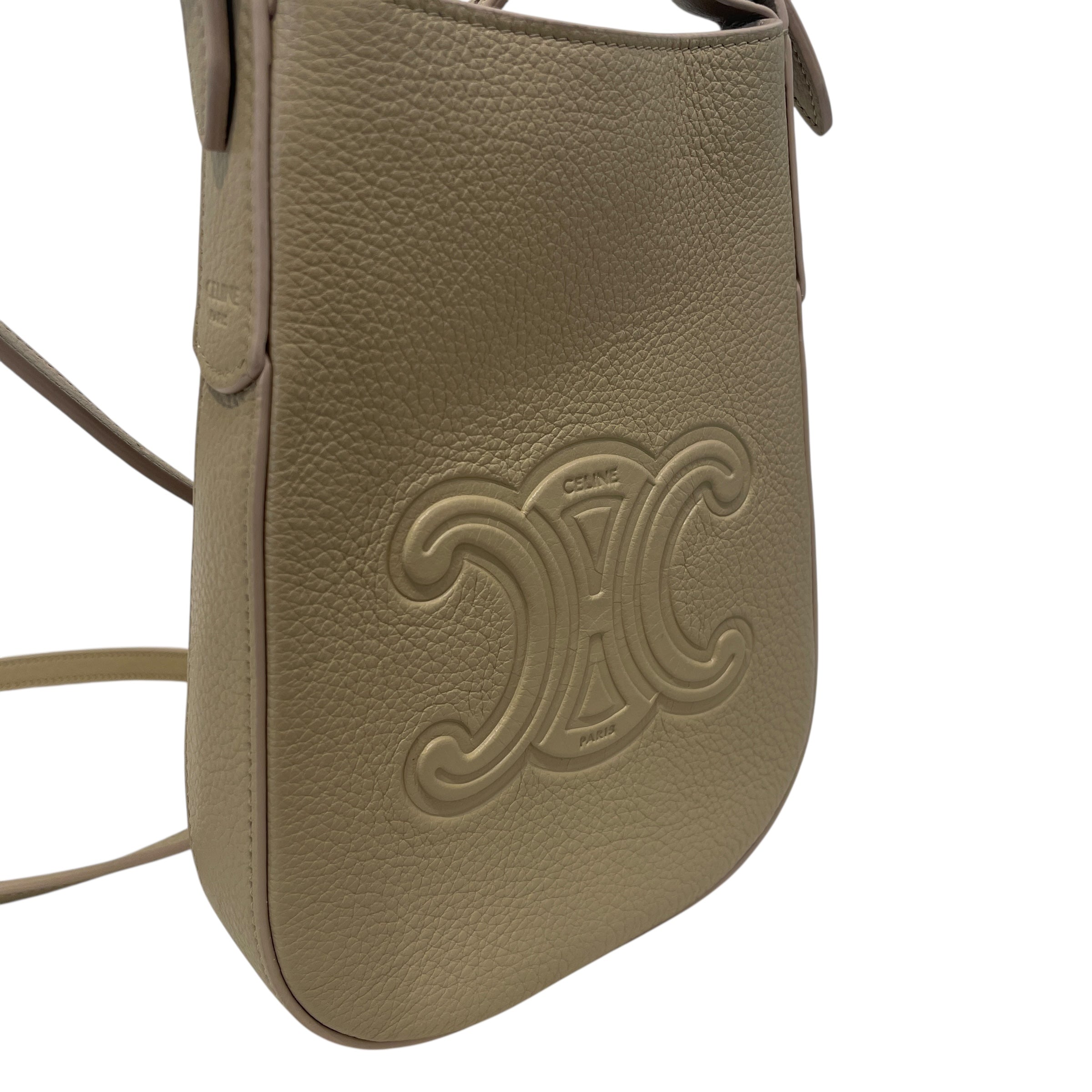 CELINE/Cross Body Bag/Leather/CML/Heloise Phone Pouch view 5