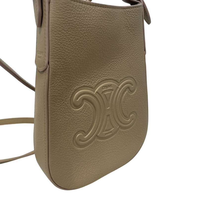 CELINE/Cross Body Bag/Leather/CML/Heloise Phone Pouch