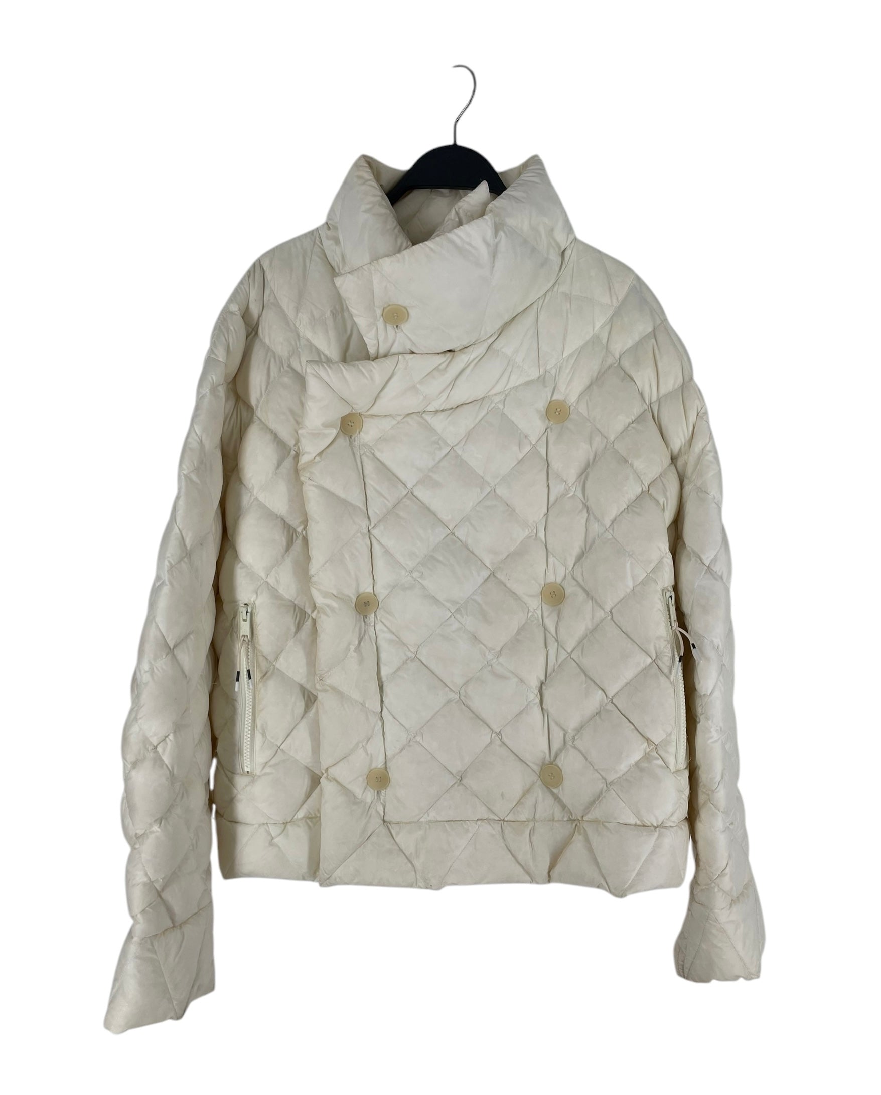 MOOSE KNUCKLES/ECKHAUS LATTA/Puffer Jkt/Nylon/CRM/RUNWAY W TAG view 1