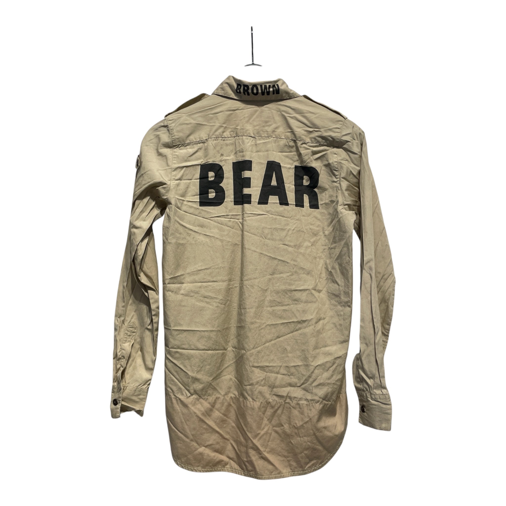 Walter Van Beirendonck/LS Shirt/S/Cotton/BEG/Graphic/bear view 2