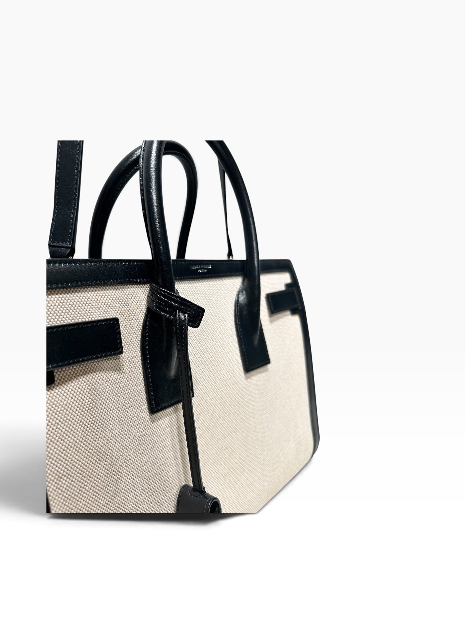 SAINT LAURENT/Bag/CRM/leather sac de jour view 11