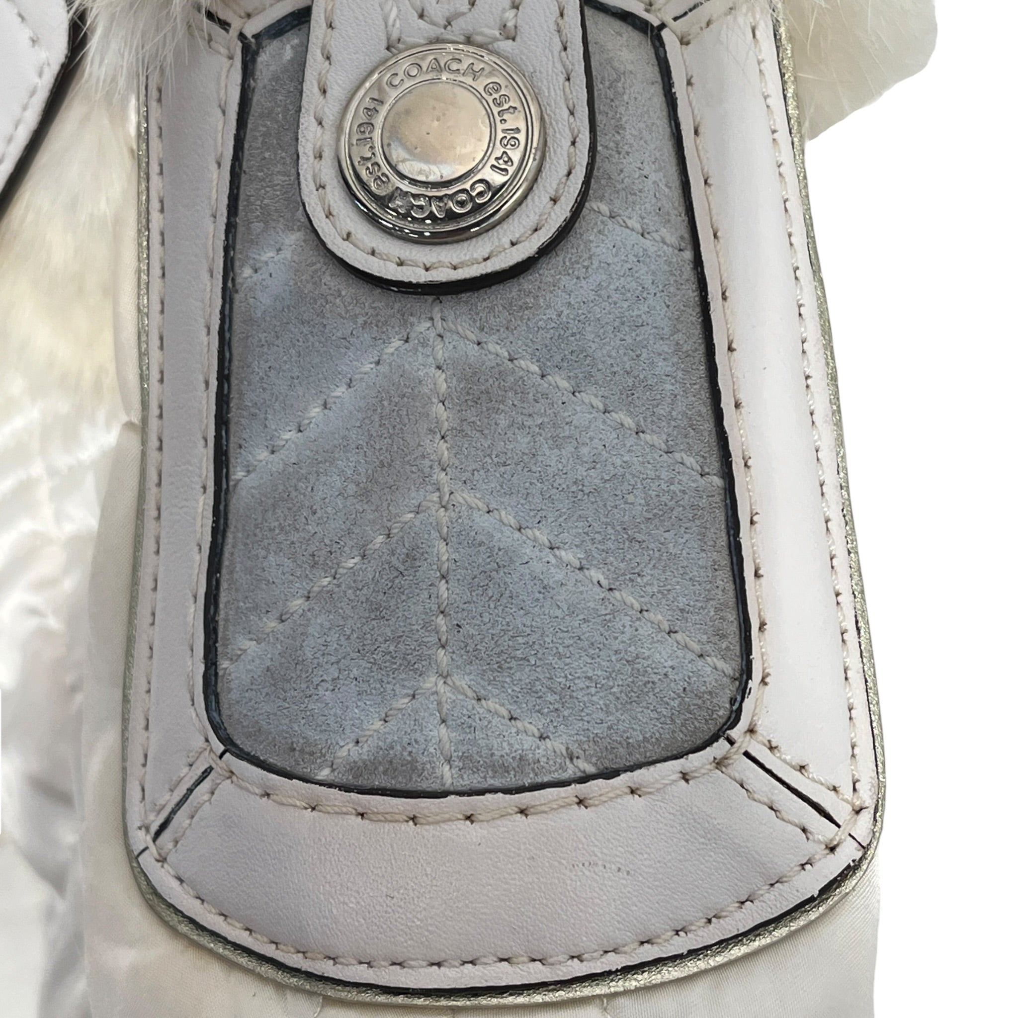 COACH/Hand Bag/Fur/WHT/WHITE FUR SKI BUNNY POUCH BAG view 10