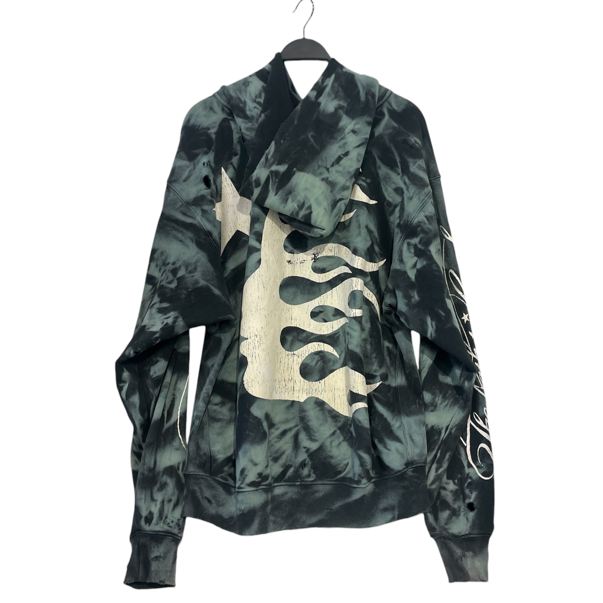 HELLSTAR/Hoodie/M/All Over Print/Cotton/GRN/the path  to paradise view 2