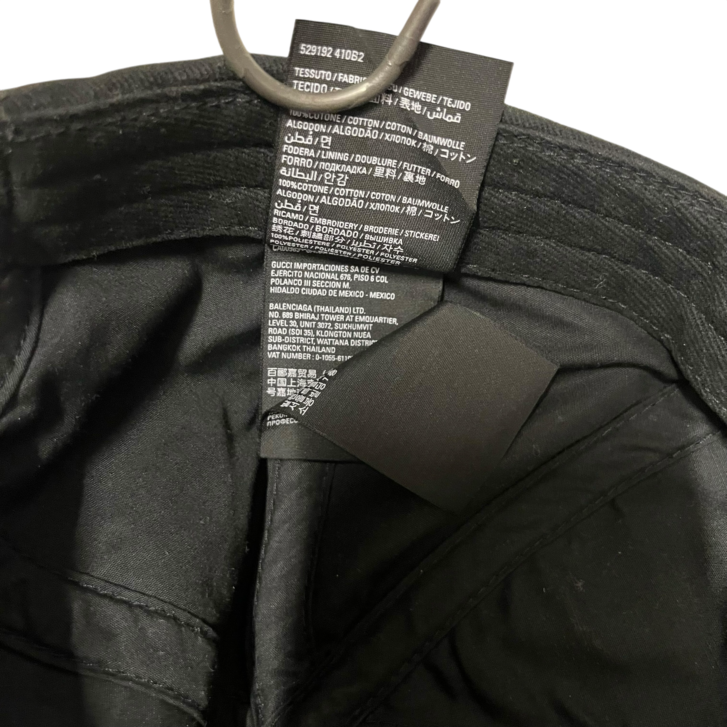 BALENCIAGA/Cap/Cotton/BLK/M's/logo embroidered view 9