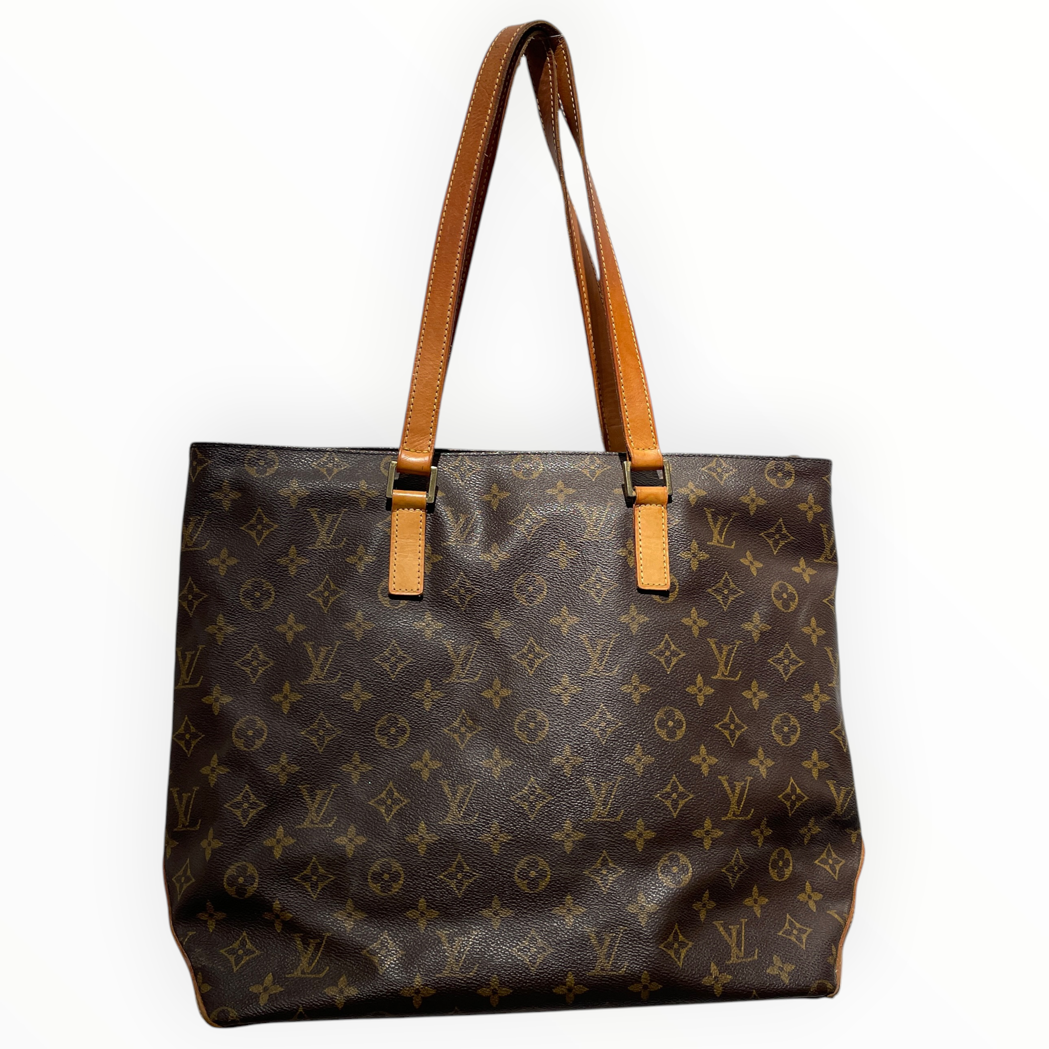 LOUIS VUITTON/Bag/Monogram/Leather/BRW/cabas mezzo view 1