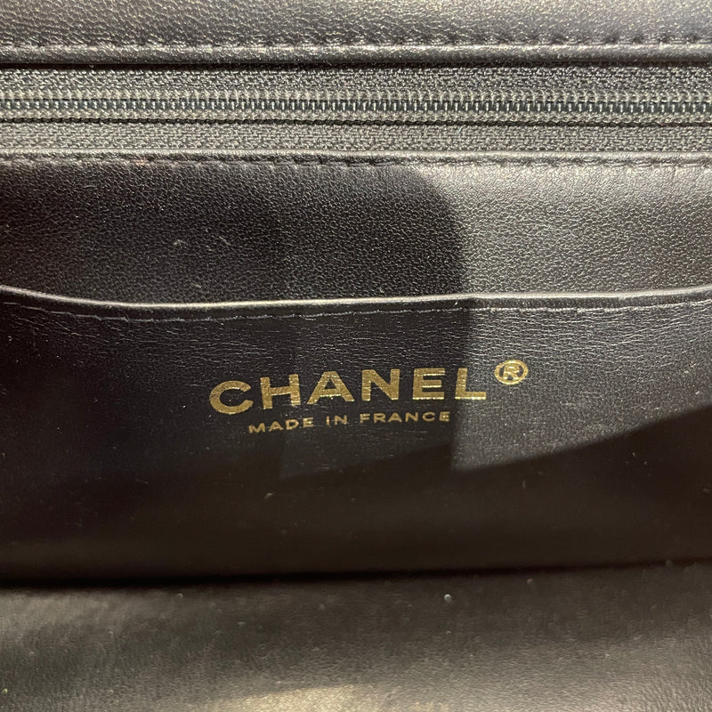CHANEL/Hand Bag/Leather/BLK/P743U6TK