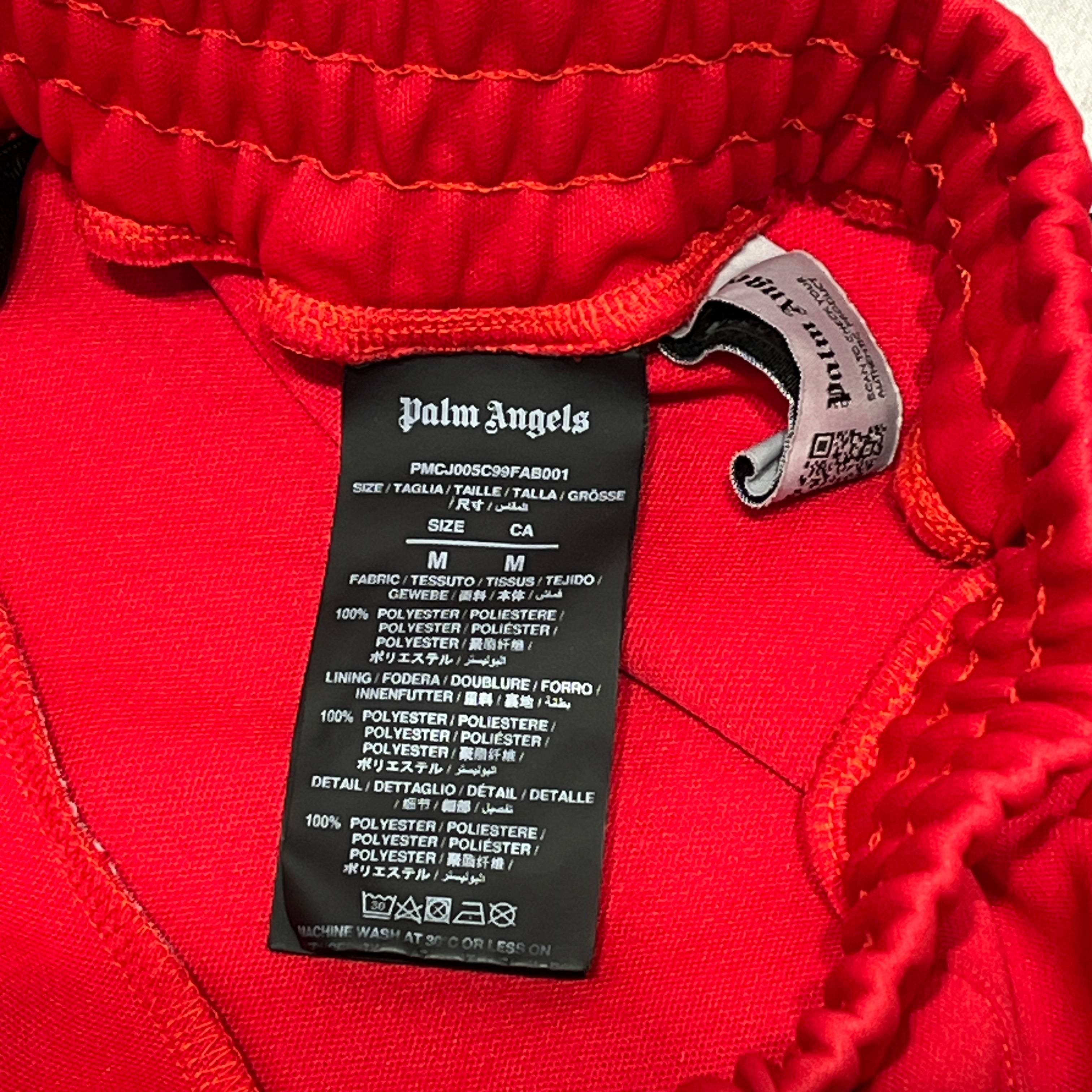 Palm Angels/Pants/M/Polyester/RED/white stripes view 7