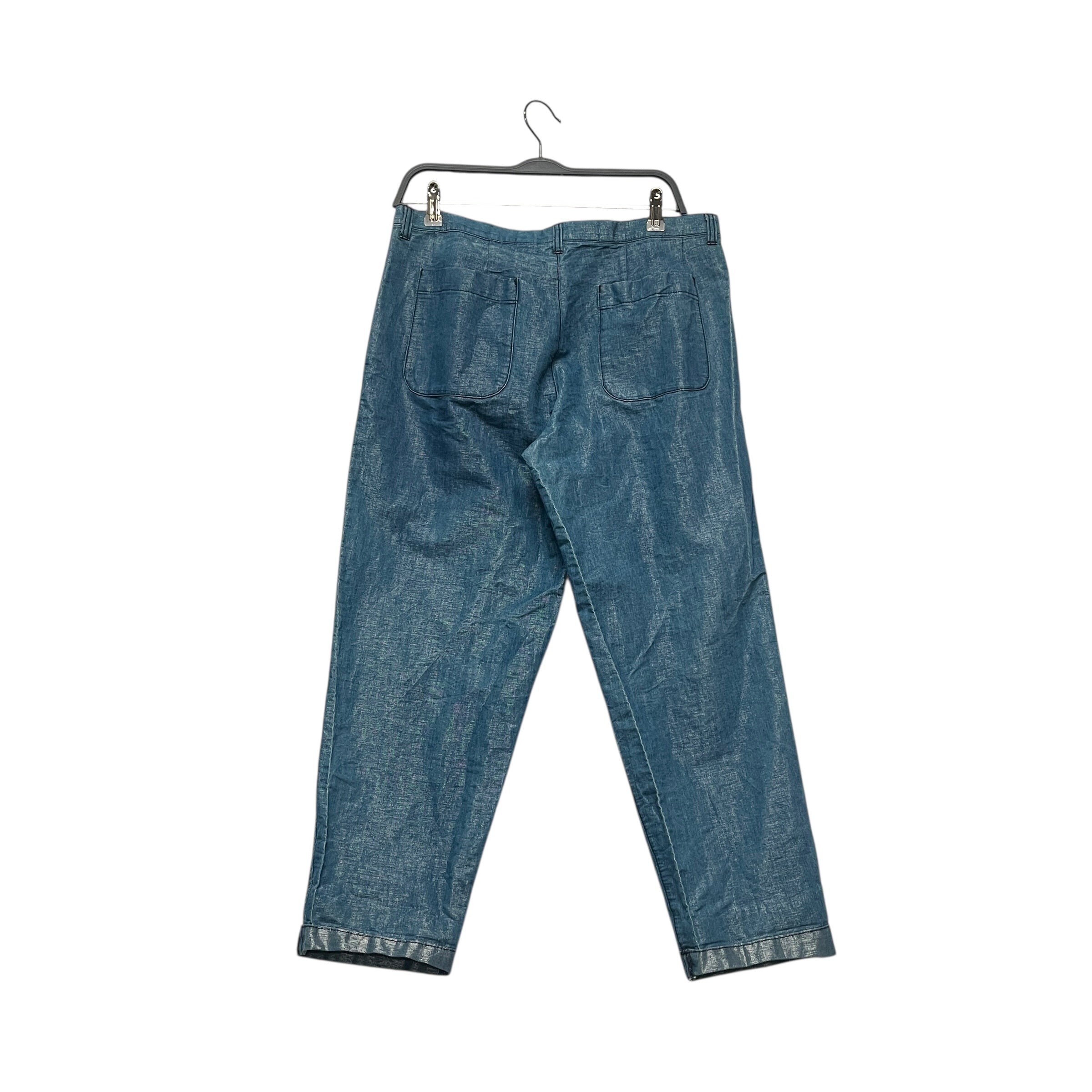 tricot COMME des GARCONS/Slacks/L/Denim/IDG/TAPERED PLEATED SHIMMER TROUSE view 2