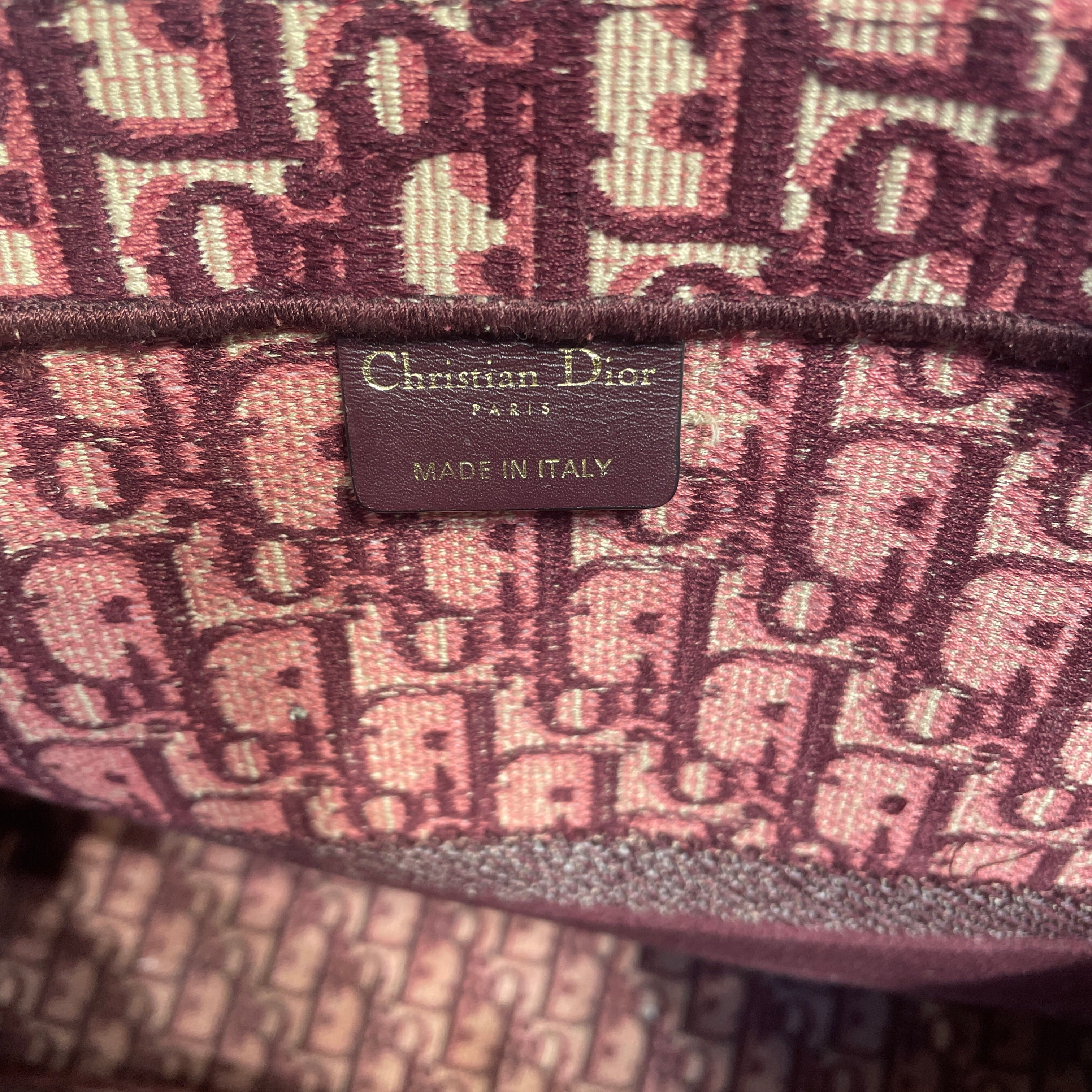 Christian Dior/Tote Bag/Monogram/Cotton/BRD/Oblique Jacquard Large view 4