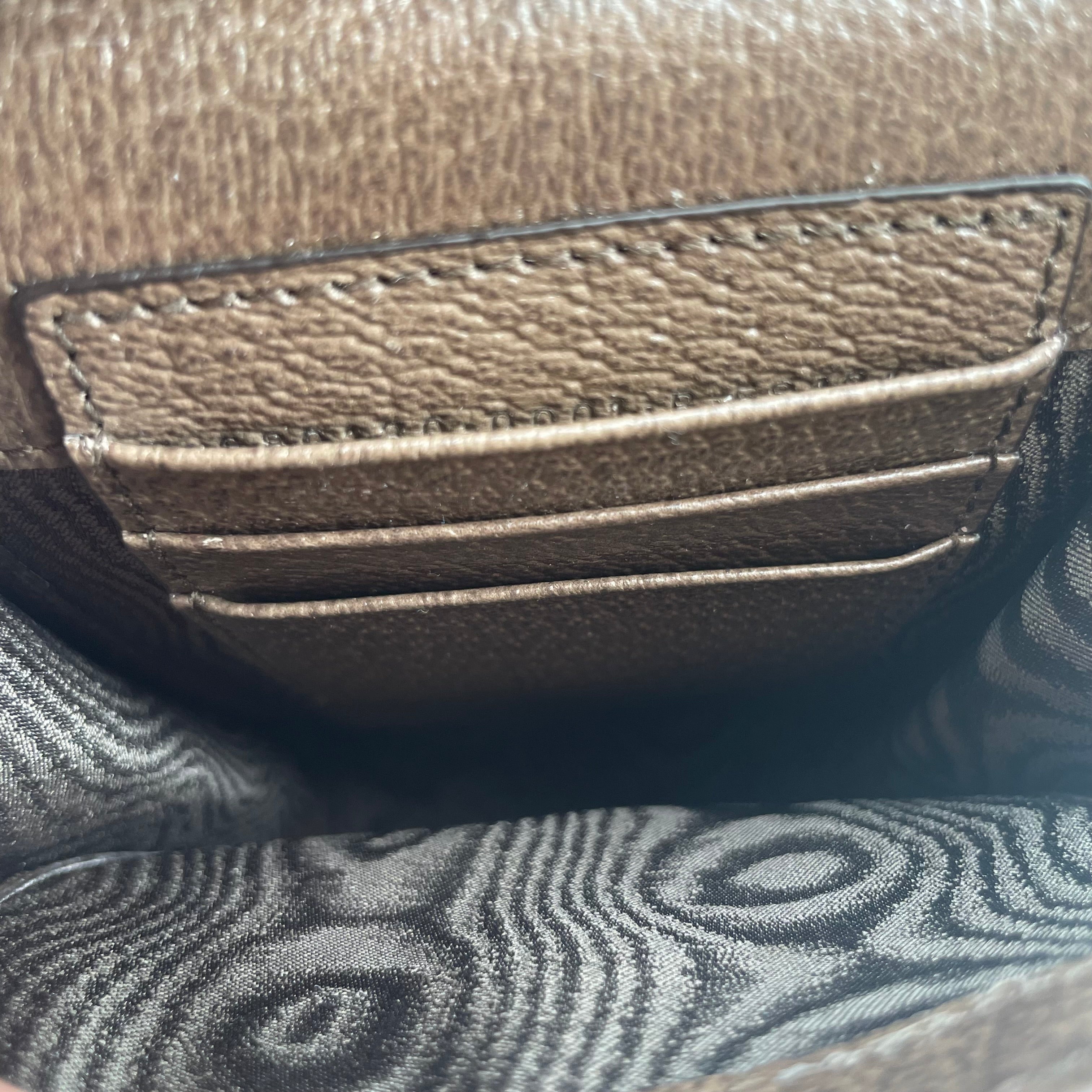GUCCI/BALENCIAGA/Cross Body Bag/Monogram/Leather/KHK/ophidia small view 3
