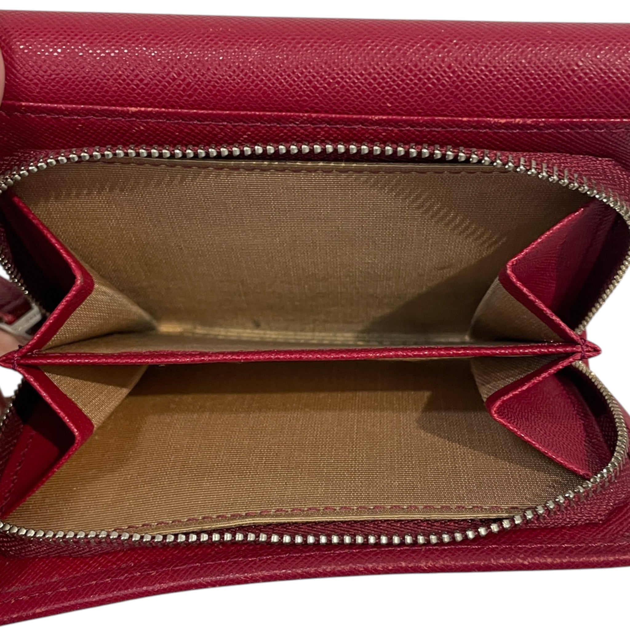 BURBERRY/Wallet/Plaid/RED/L's/33DQGBX view 3