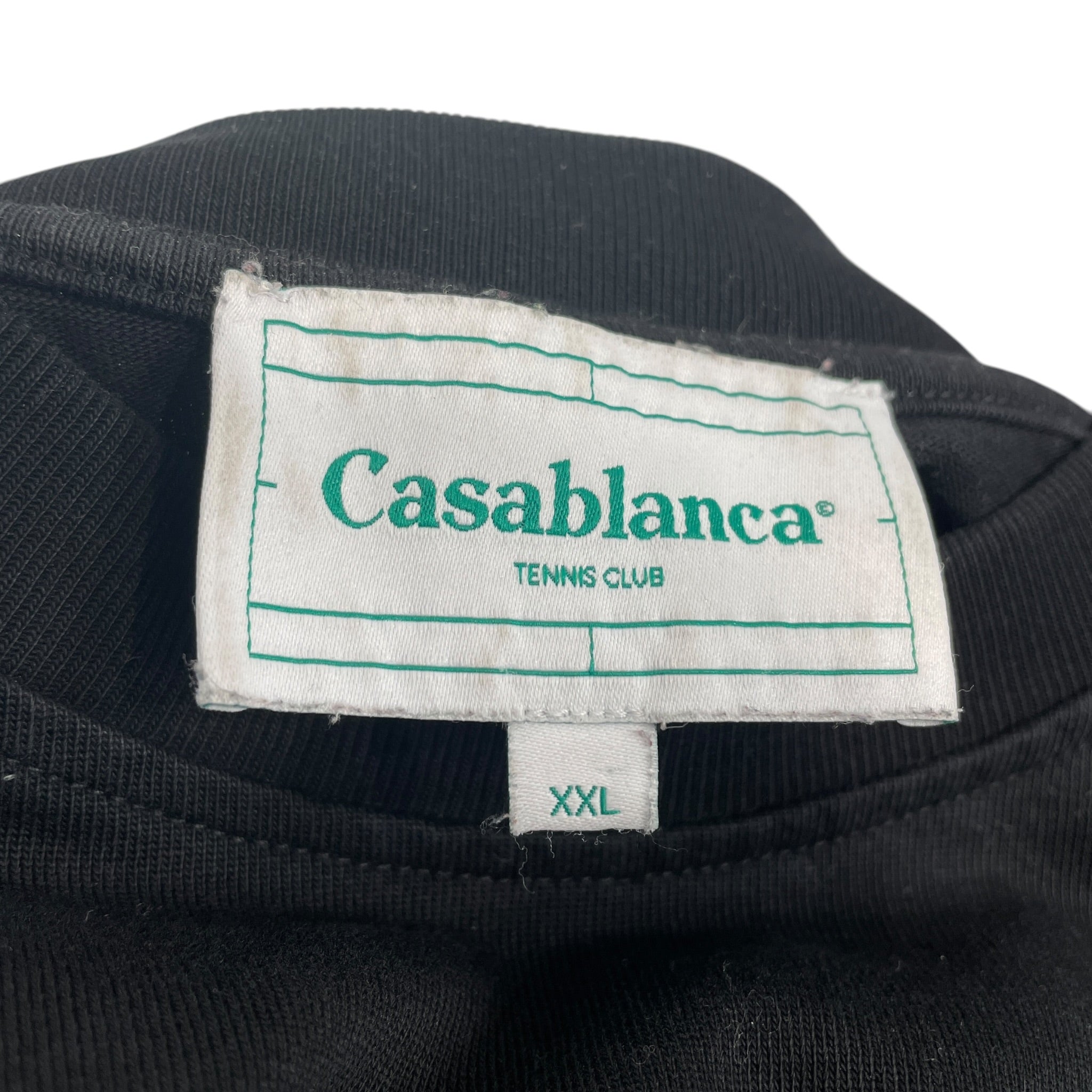CASABLANCA/T-Shirt/XXL/Cotton/BLK/grn window ylw top left view 3