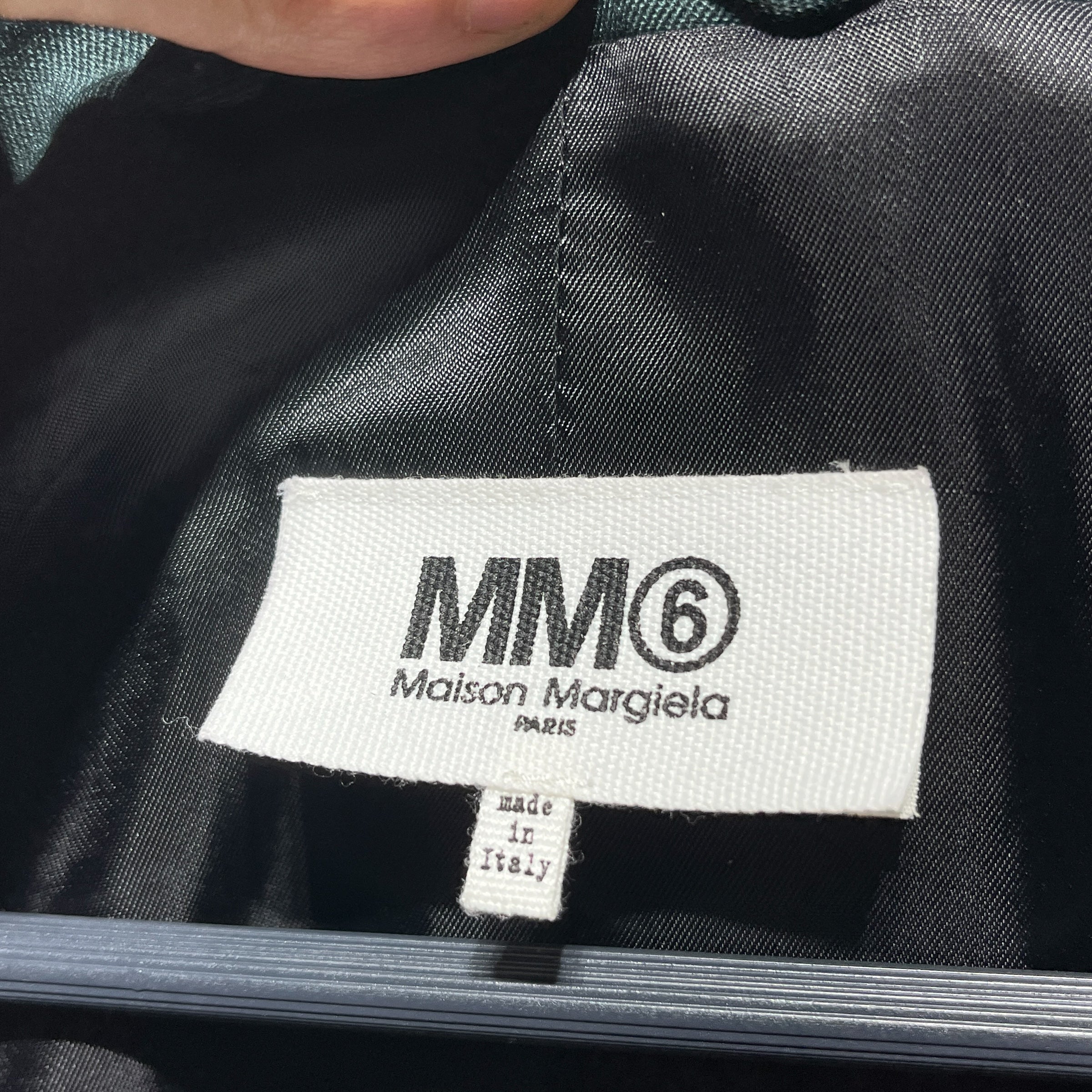 Maison Margiela/Tailored Jkt/48/GRN/ELBOW PATCH view 3