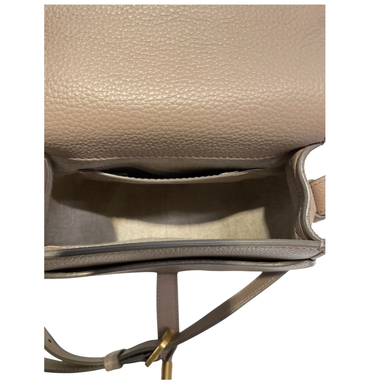 Chloe/Cross Body Bag/Leather/BEG/GOLD DETAIL/CROSS OVER view 4