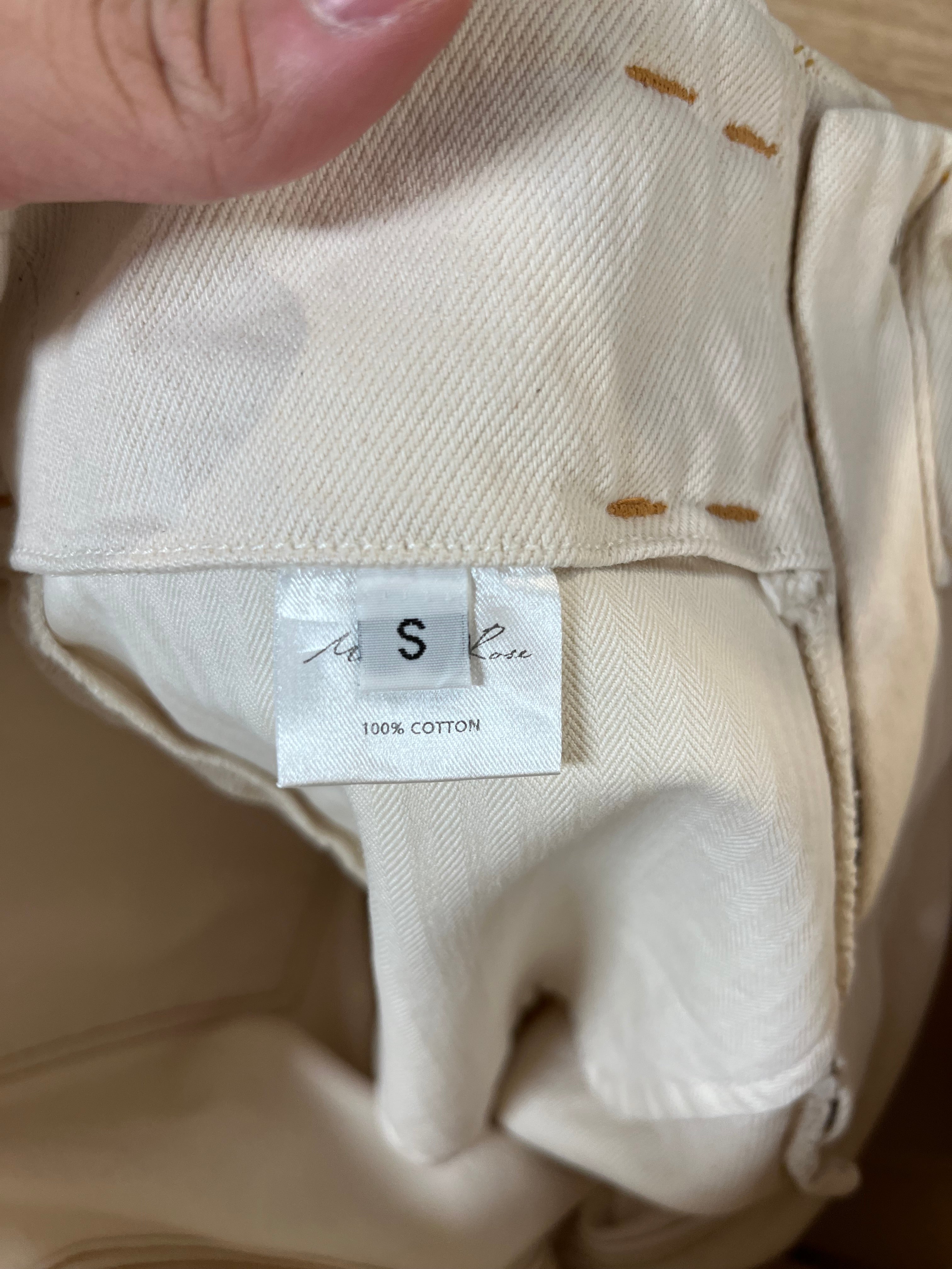 MARTINE ROSE/Pants/S/WHT/FRAYED TAG view 4