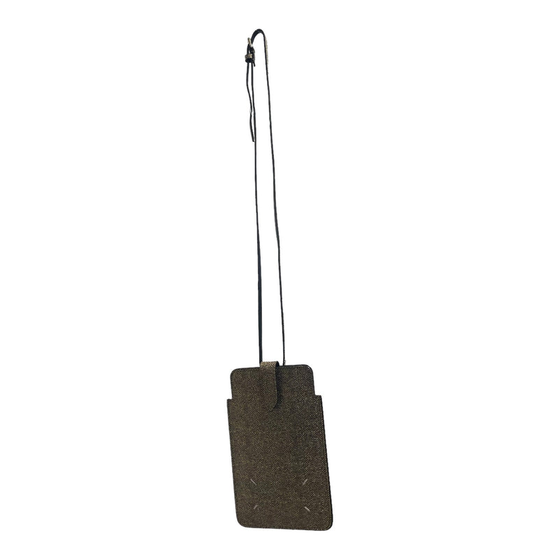 Maison Martin Margiela/OS/Glitter/Leather/GLD/PHONE HOLDER
