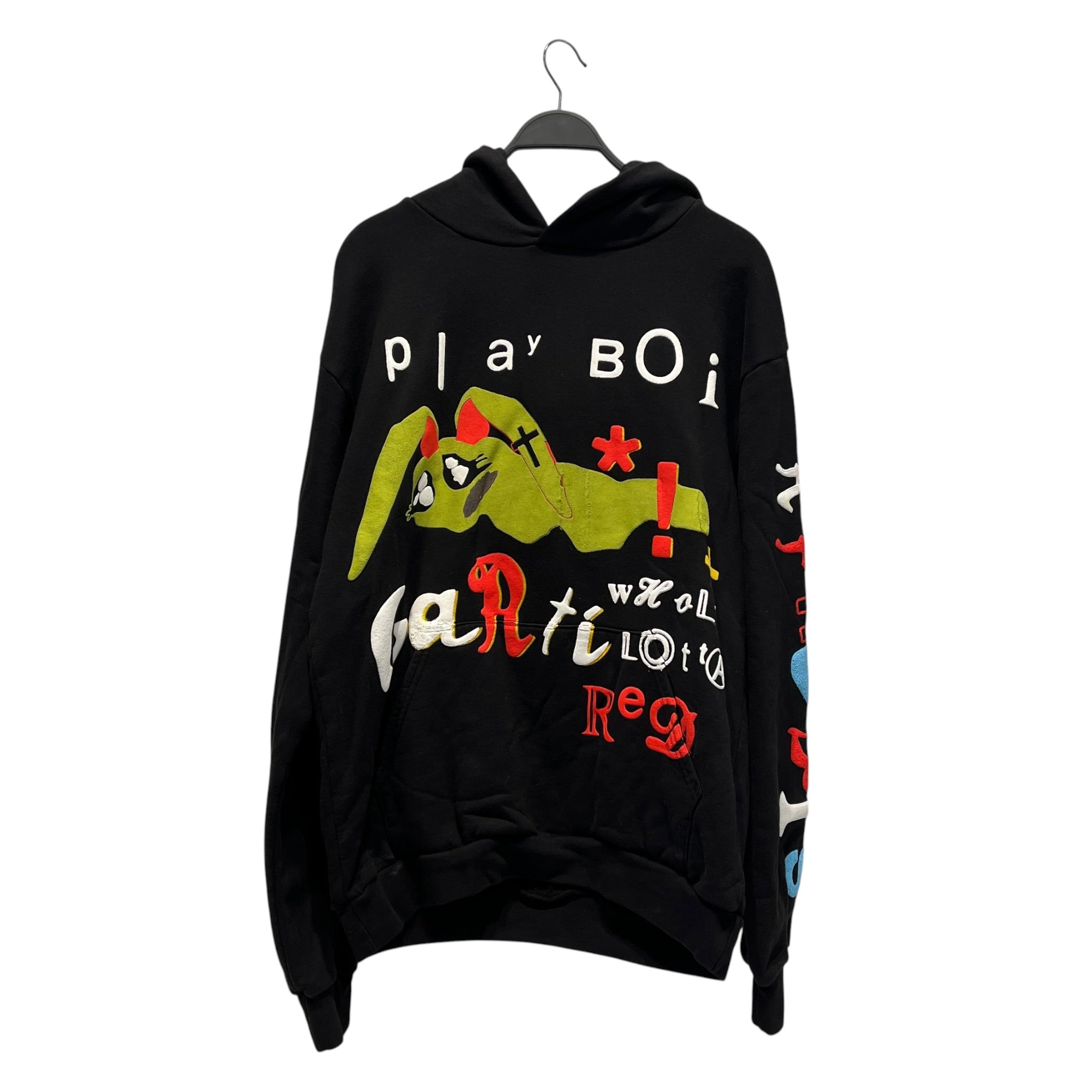 PBC X CPFM UNRELEASED/Hoodie/L/Cotton/BLK/WLR TOUR GREEN BUNNY view 1