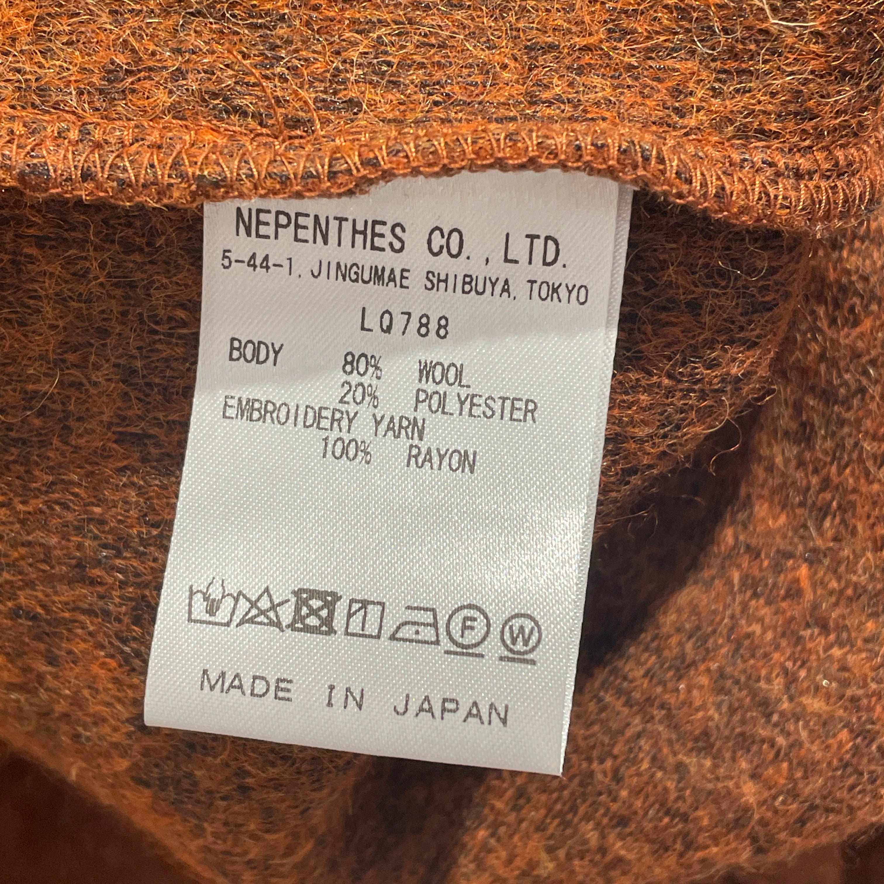 South2 West8(S2W8)/Cardigan/XL/Wool/ORN/Wool-Poly Cardigan view 4