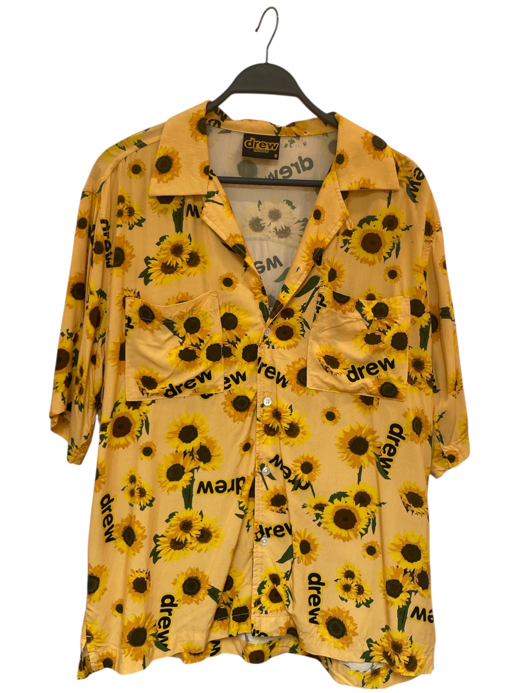 drew house/T-Shirt/S/Rayon/YEL/All Over Print/0000204785 view 1