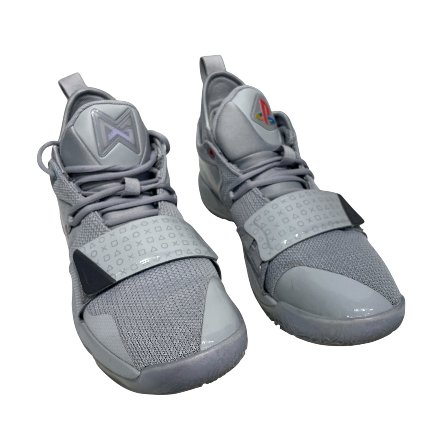 NIKE/PG 2.5 PLAYSTATION/Low-Sneakers/US 10.5/Nylon/GRY/BQ8388-001 view 1