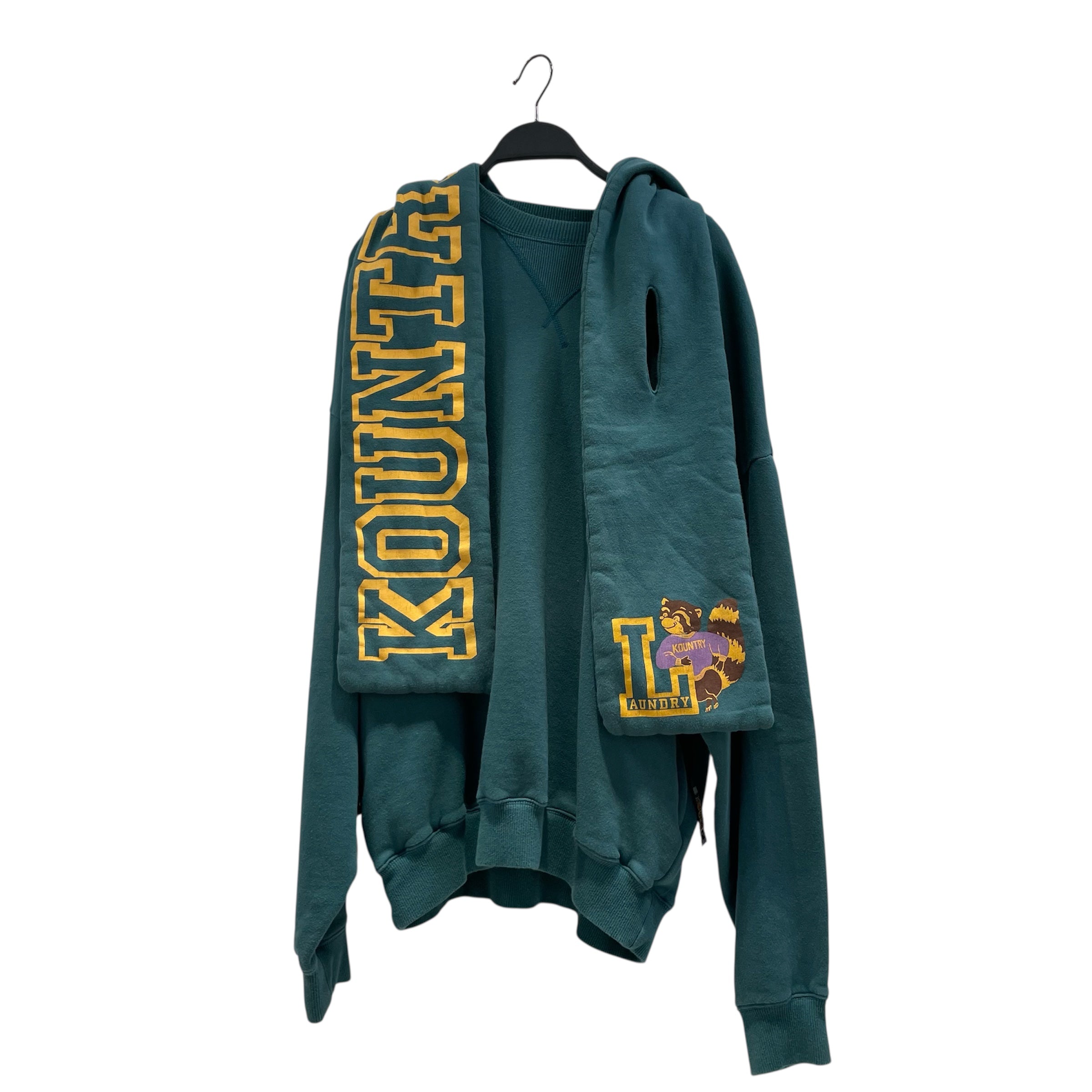 KAPITAL/Sweatshirt/Cotton/GRN/"KOUNTRY" ON NECK SLEEVE view 2