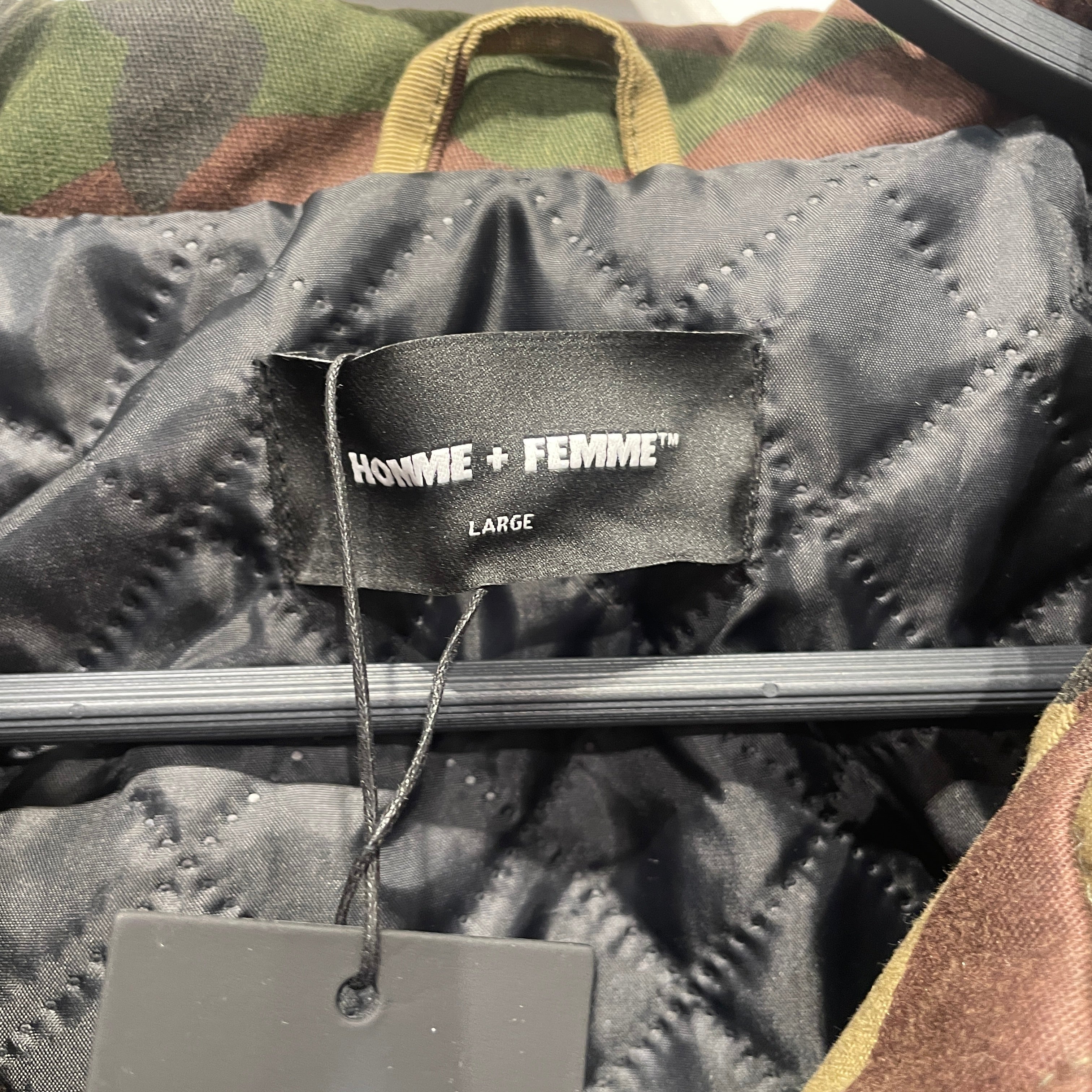 HOMME + FEMME/Blouson/L/Cotton/GRN/Camouflage/PATCHWORK ALL OVER view 3