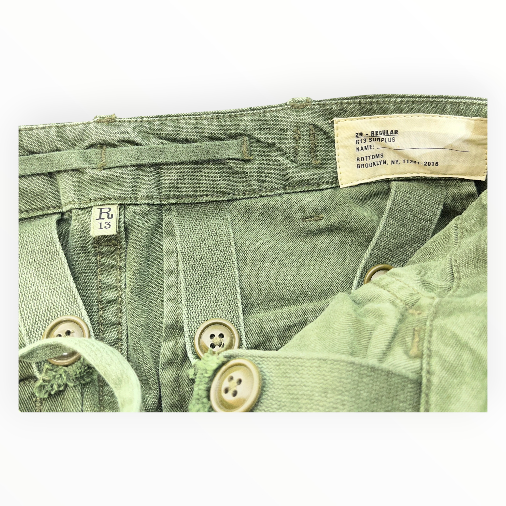 R13/Cargo Pants/29/Denim/GRN/ view 3