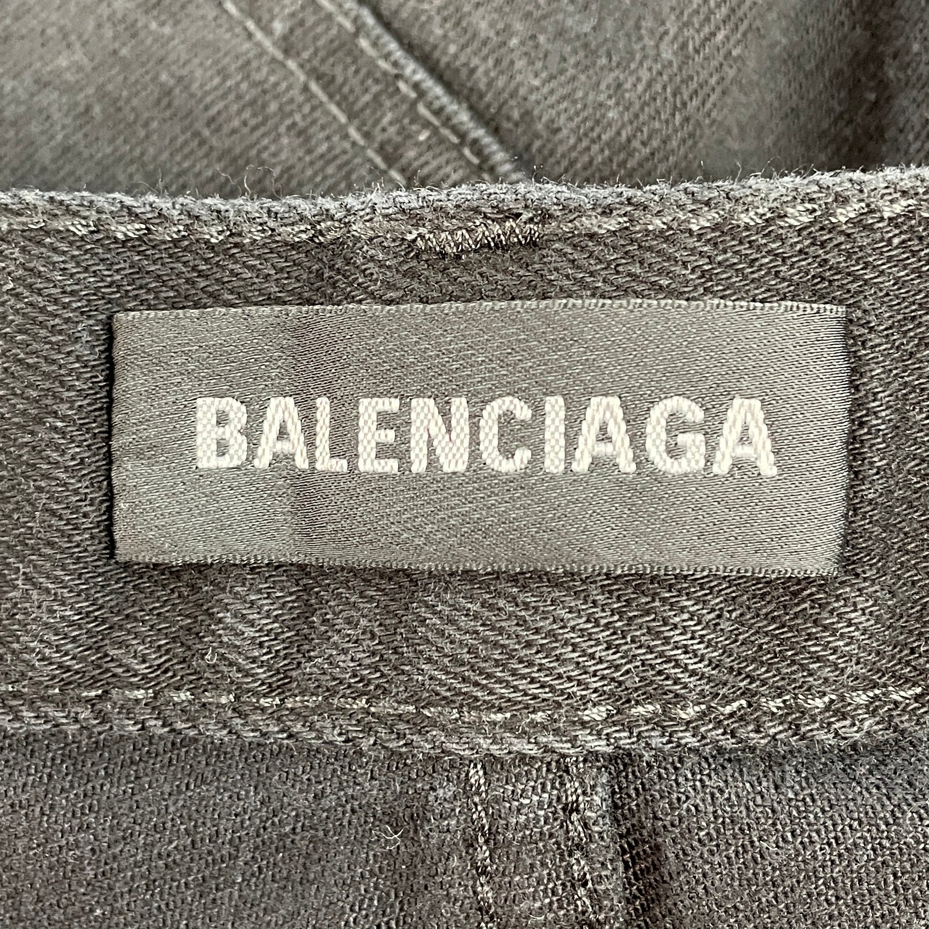 BALENCIAGA/Straight Pants/33/Denim/BLK/2021 SKINNY STRAIGHT view 3