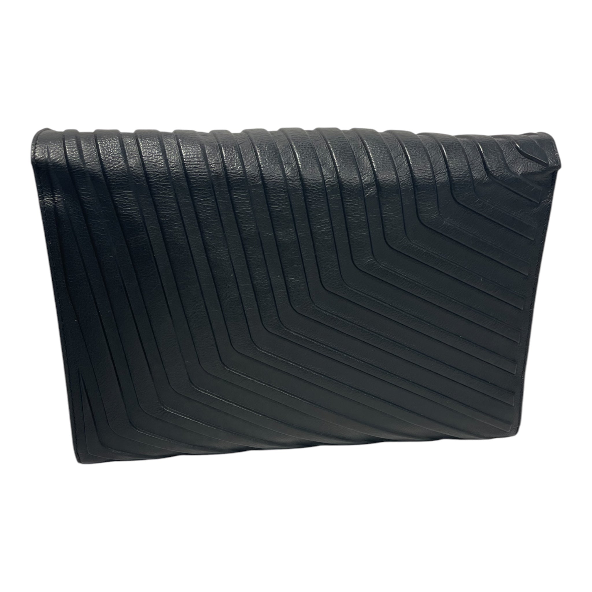 BALENCIAGA/Cross Body Bag/Leather/BLK/BALENCIAGA CAR FLAP view 3