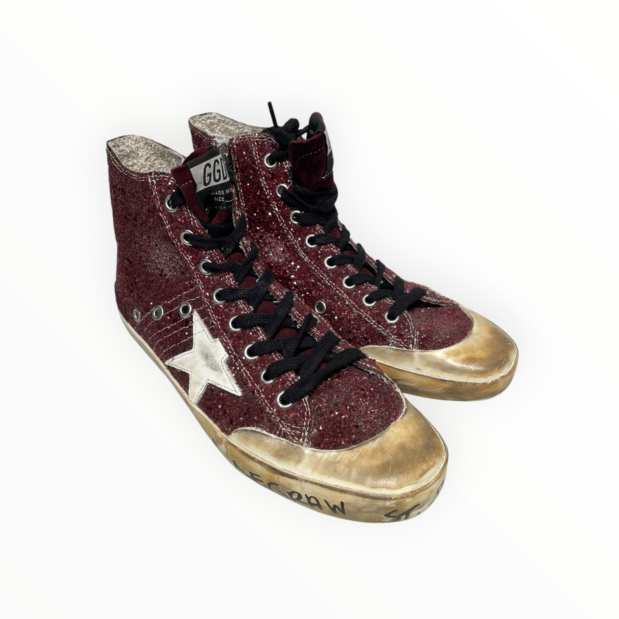 GOLDEN GOOSE/Hi-Sneakers/EU 39/Leather/BRD/ALL OVER GLITTER MID TOP view 1