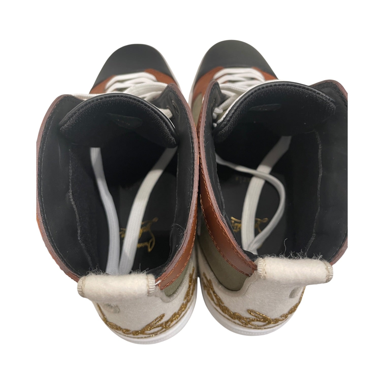Christian Louboutin/Hi-Sneakers/EU 43.5/Cotton/MLT/METALLIC GOLD view 6