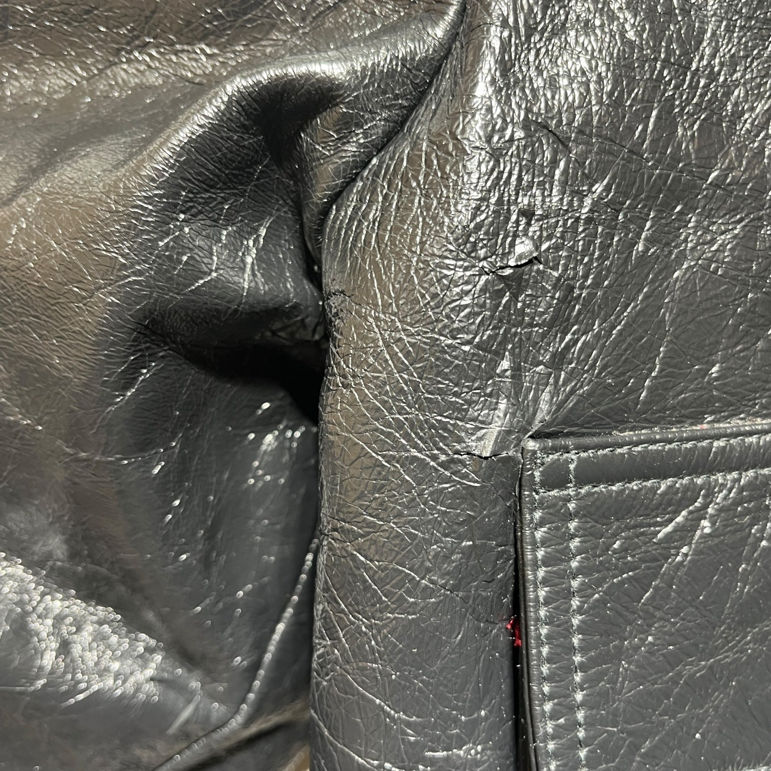 rag & bone/Leather Jkt/XL/Lambskin/BLK/PEELING-LAMB SHEARLING COLLAR view 6
