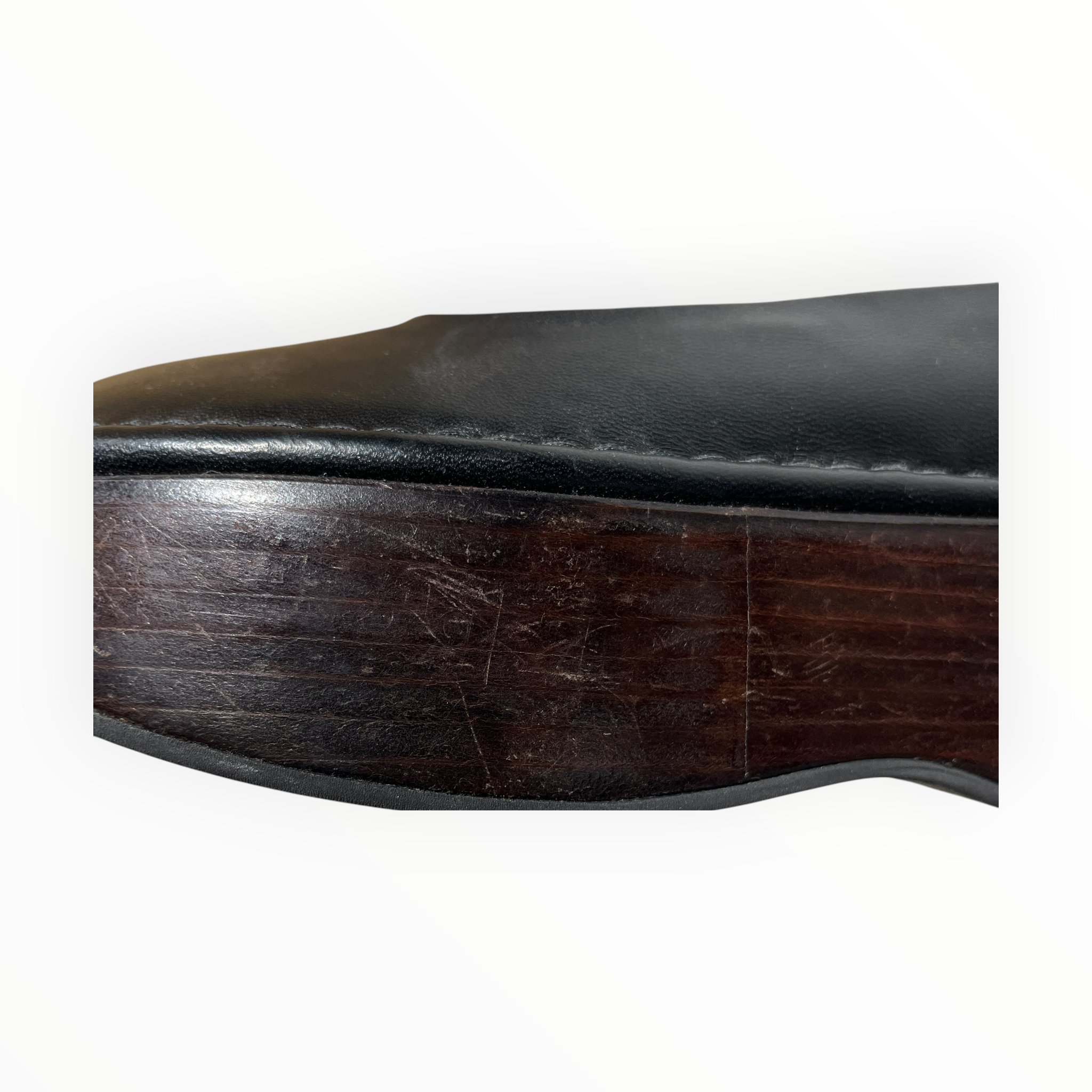 AMOMENTO/Shoes/EU 38/Leather/BLK/Ankle Strap/WOOD PLATFORM view 9