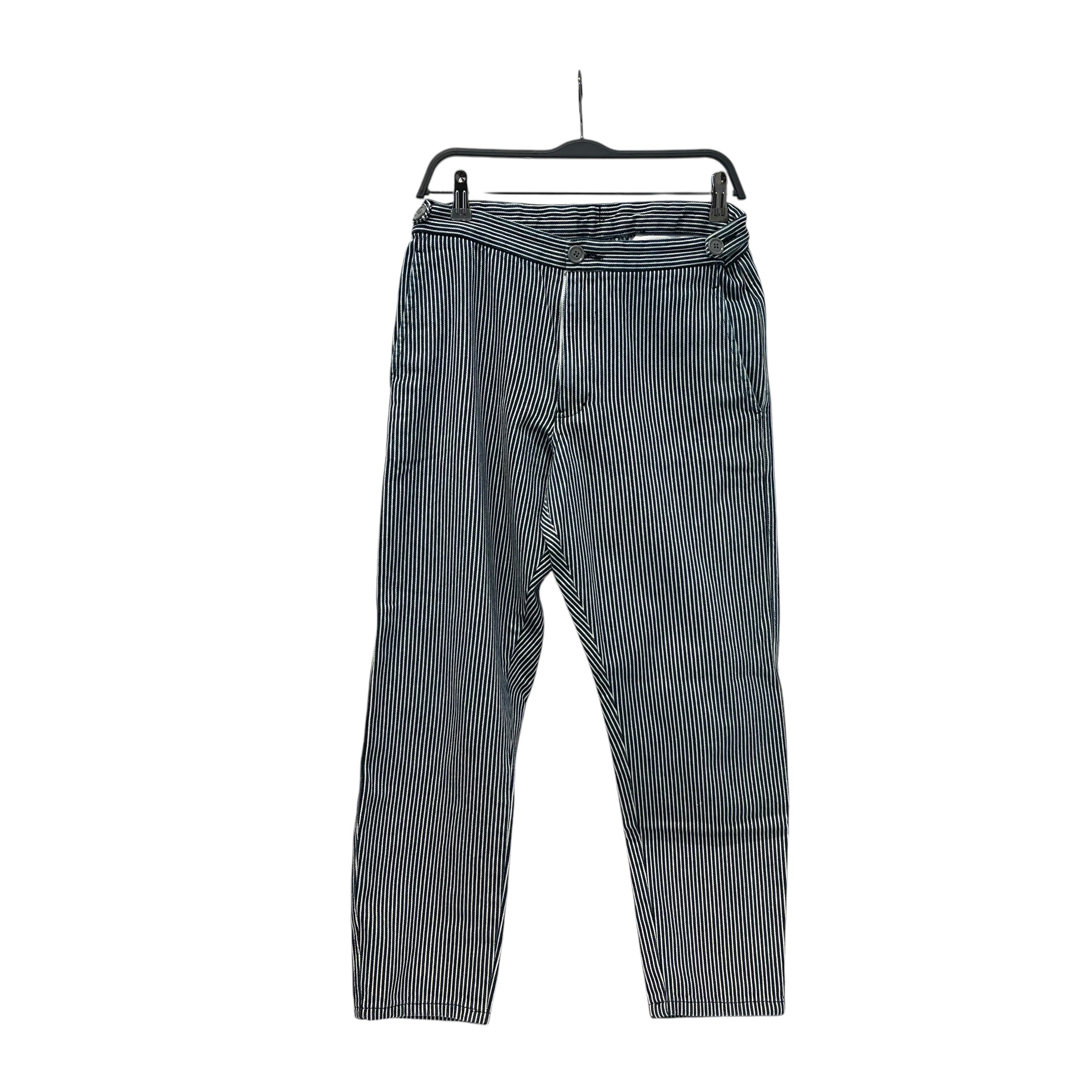 COMME des GARCONS HOMME/Pants/M/Cotton/NVY/Stripe/ view 1