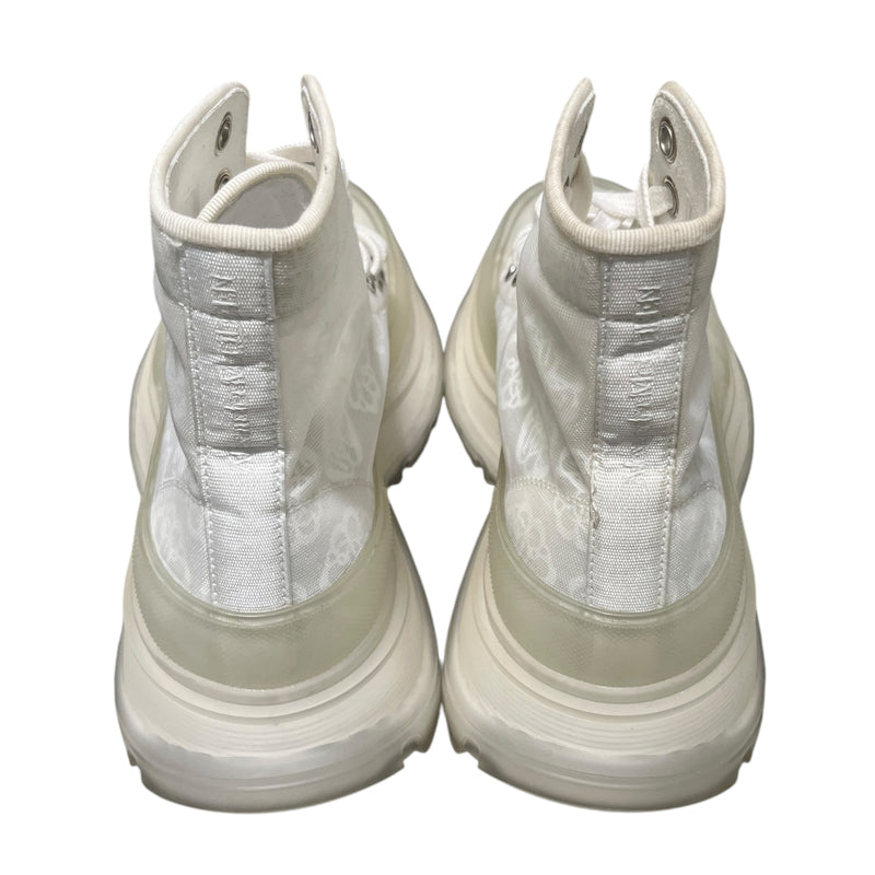 Alexander McQueen/Hi-Sneakers/EU 38.5/Floral Pattern/WHT/
