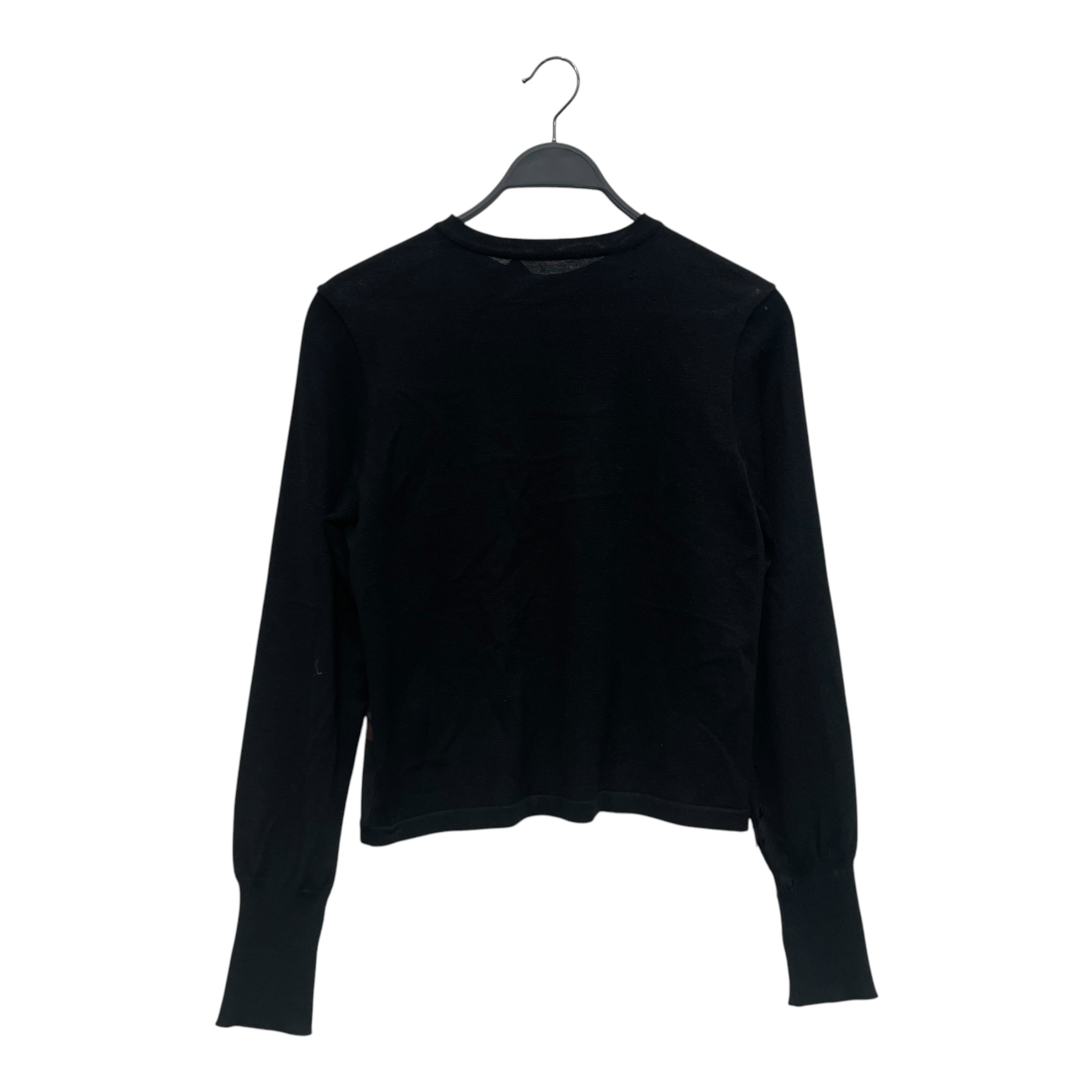 Salvatore Ferragamo/Cardigan/S/Monogram/Silk/BLK/RED/BRW SILK FRONT MONOGRAM view 2