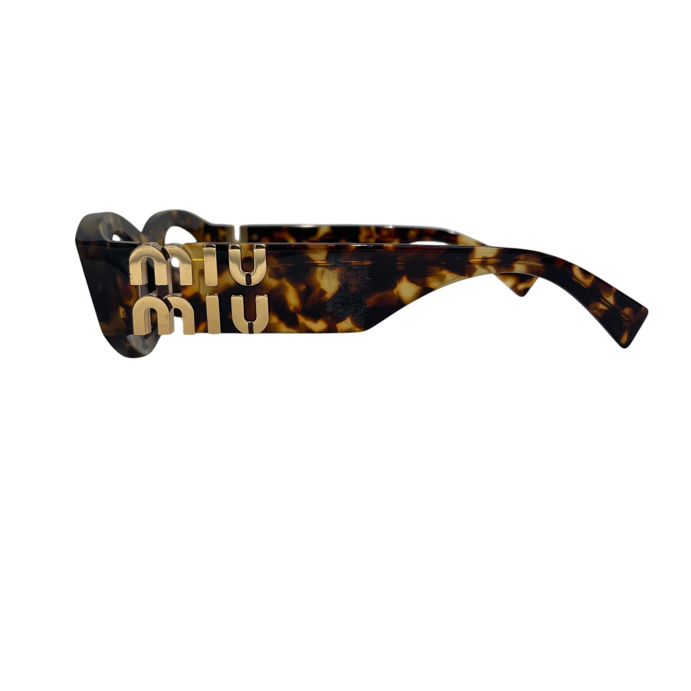 MIU MIU/Sunglasses/Animal Pattern/Tortoiseshell Pattern/BRW/L's/SMU11W/OVAL SHAPE view 2