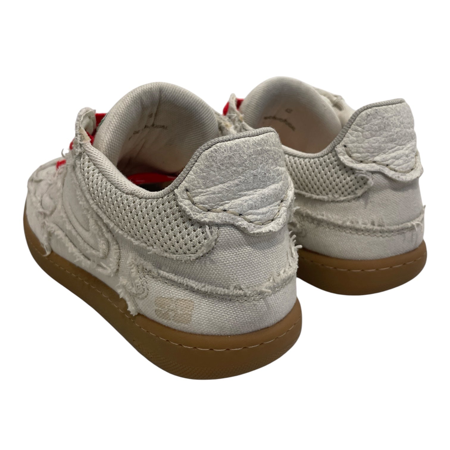 GANNI/Low-Sneakers/US 9/Cotton/CRM/CANVAS RAW EDGE SNEAKER view 2