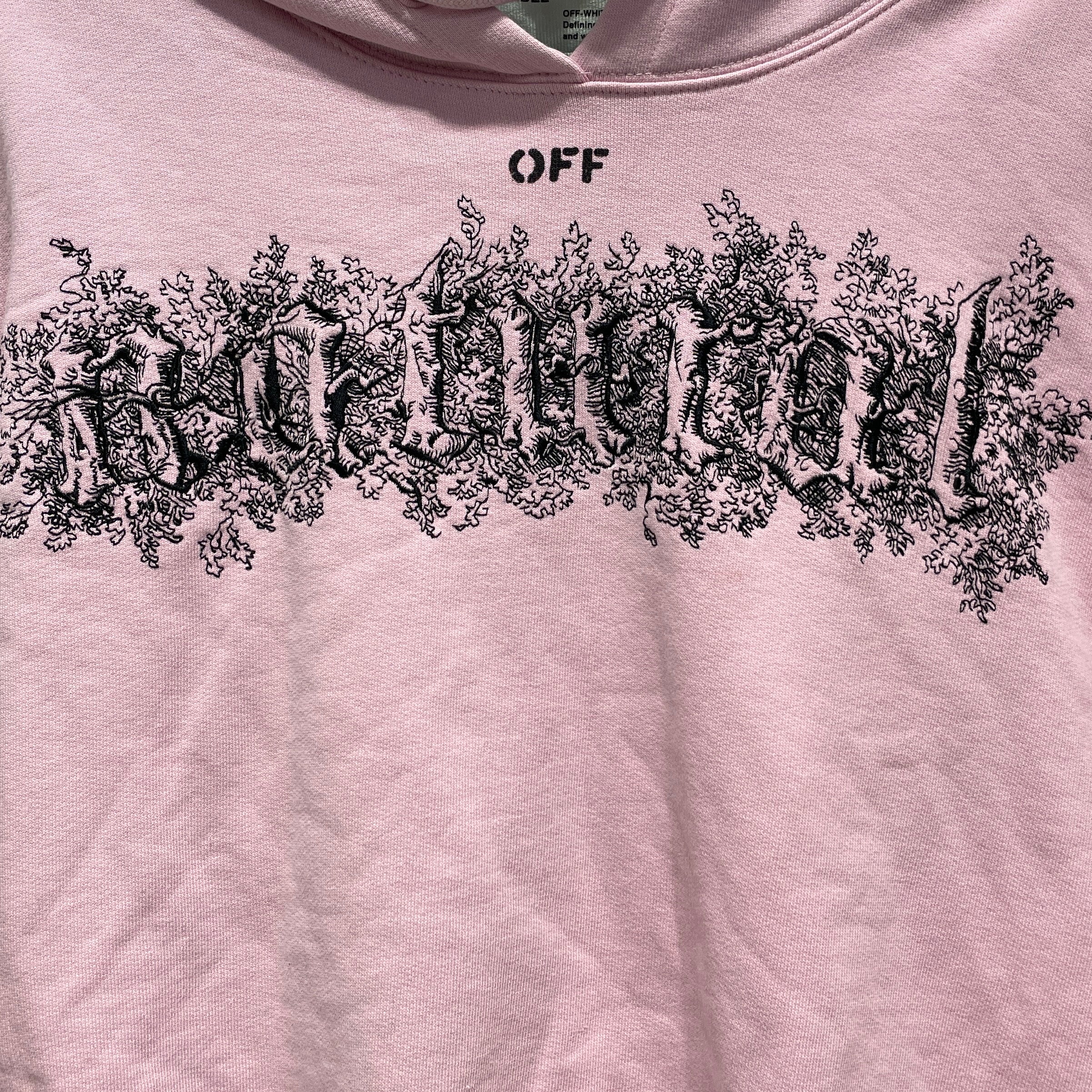 OFF-WHITE/Hoodie/XS/Graphic/Cotton/PNK/OWBB016S18003131 view 3