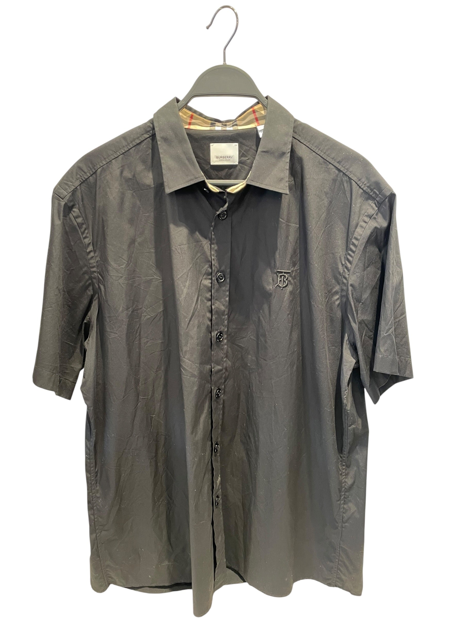 BURBERRY LONDON/T-Shirt/XXXL/Cotton/BLK/London Button-Up view 1