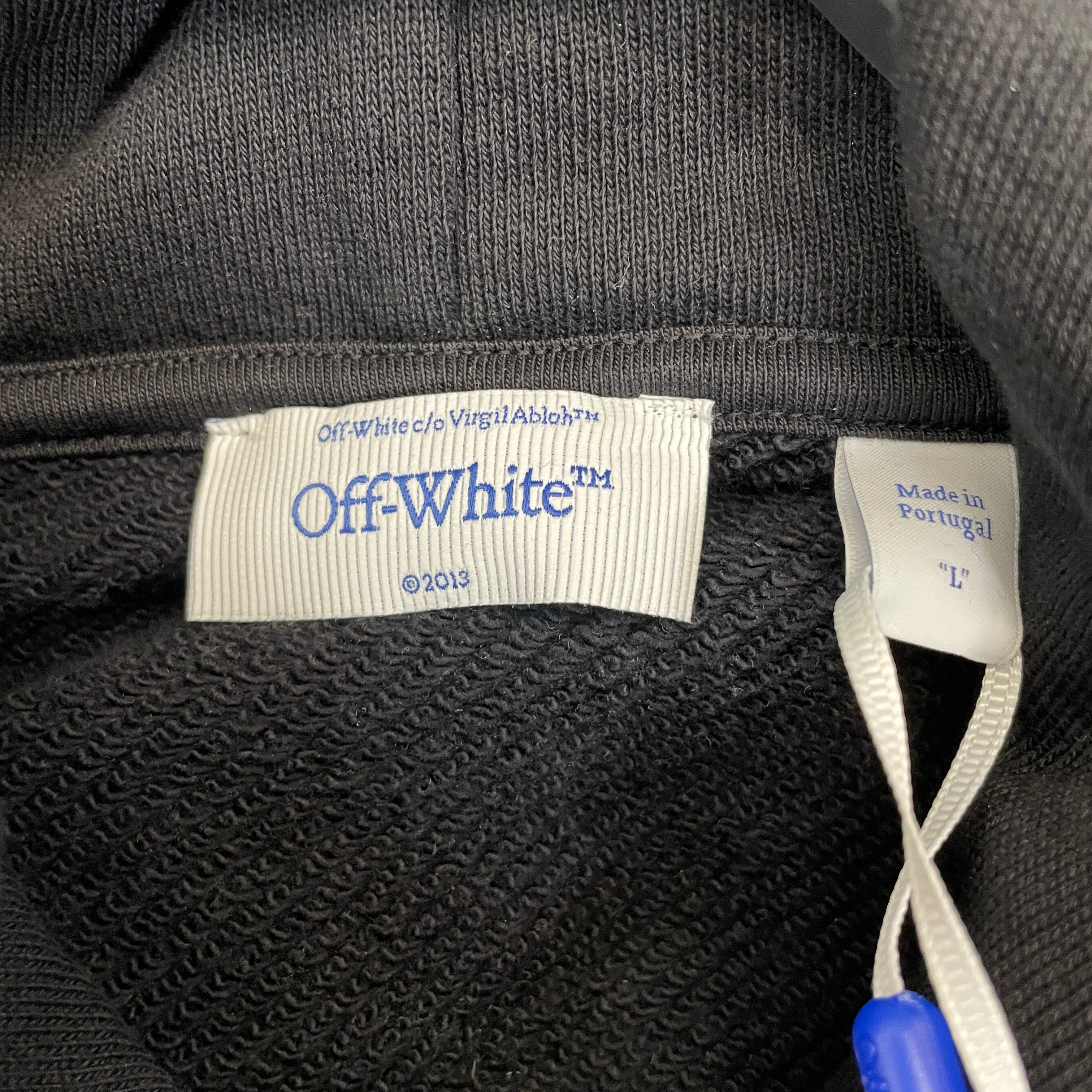 OFF-WHITE/Hoodie/L/Cotton/BLK/ view 3